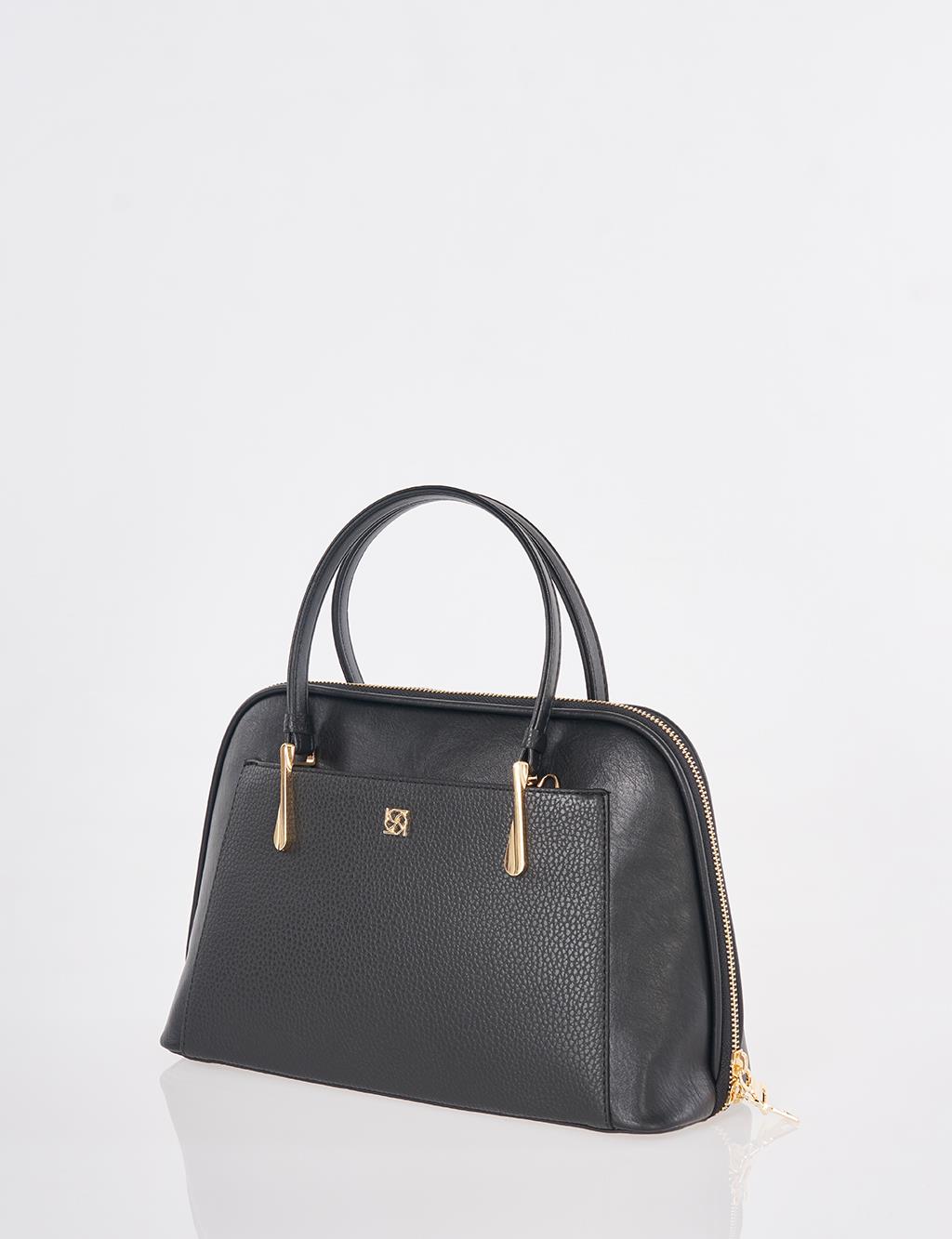 Klasik El Çantası Siyah