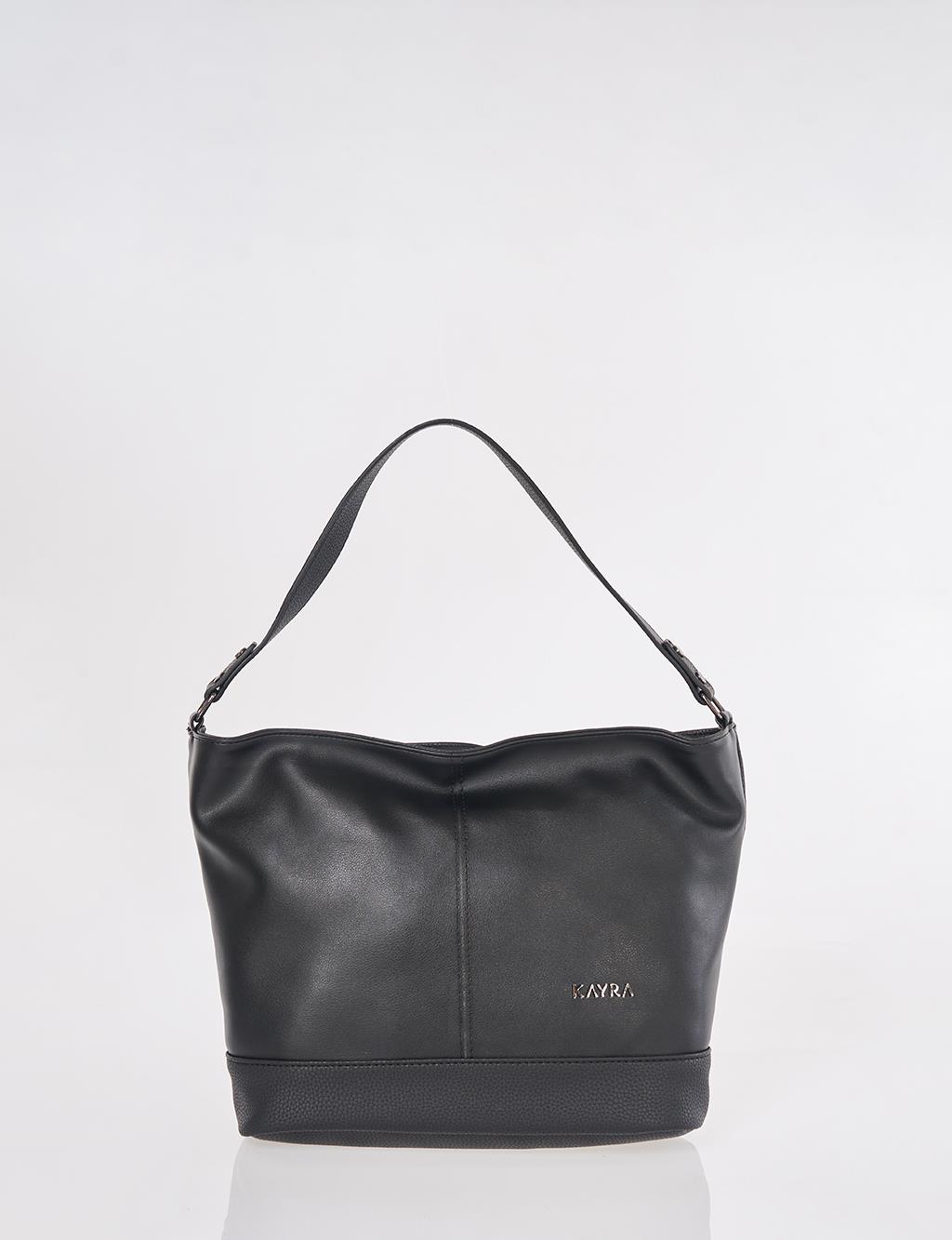 Büyük Boy Hobo Çanta Siyah