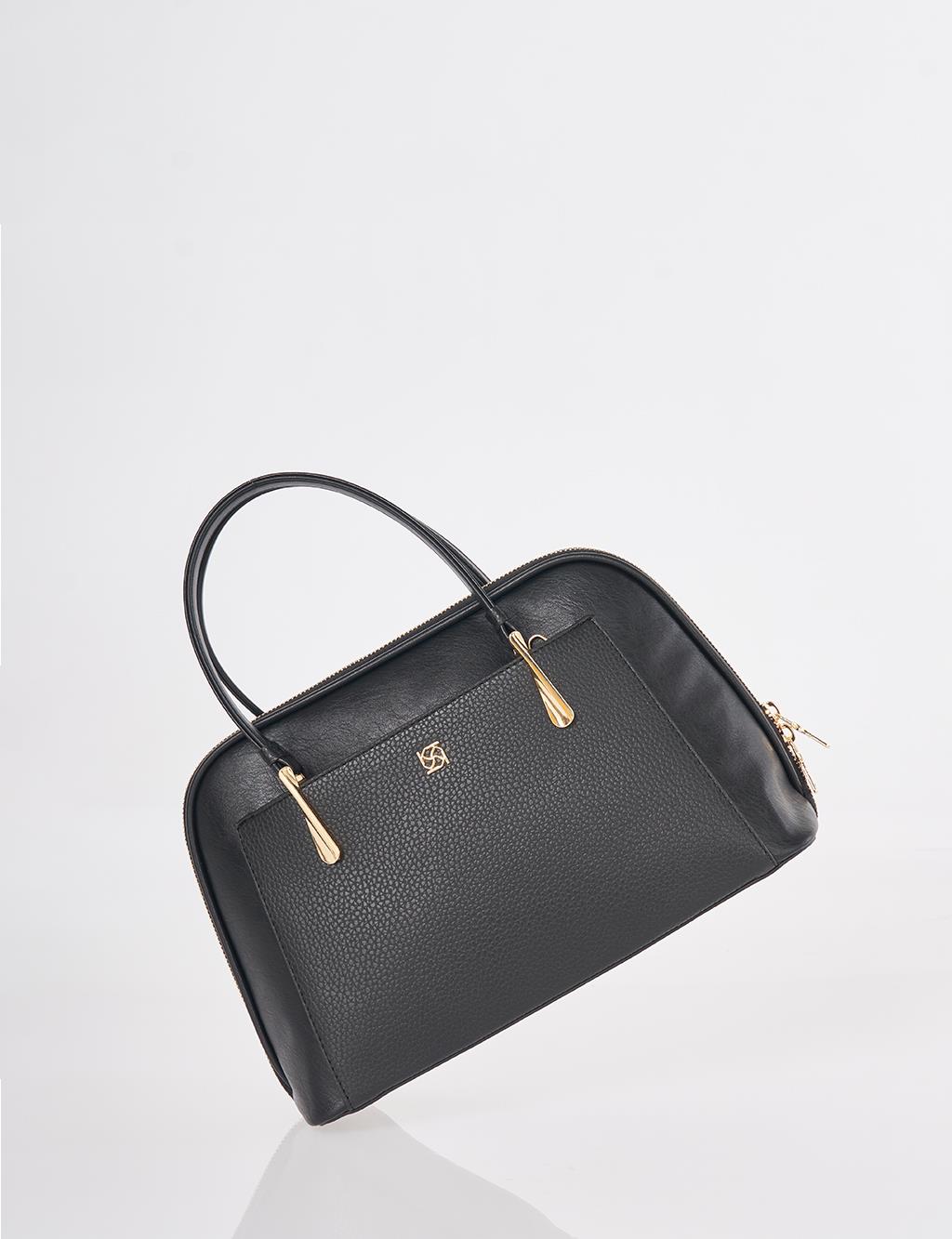 Klasik El Çantası Siyah