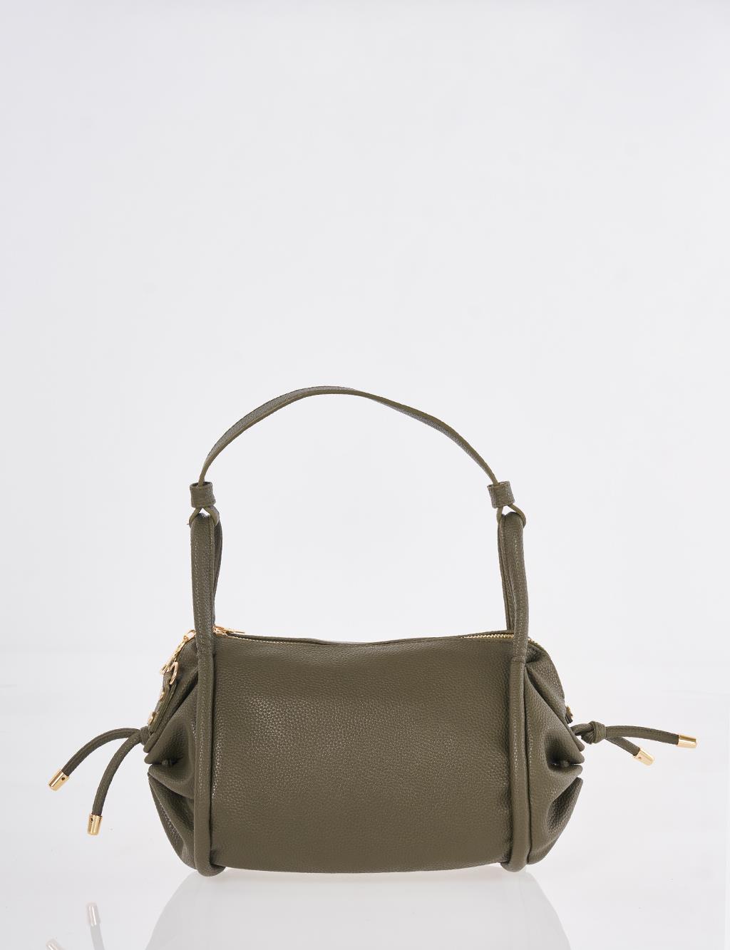 Düğüm Saplı Hobo Çanta Haki