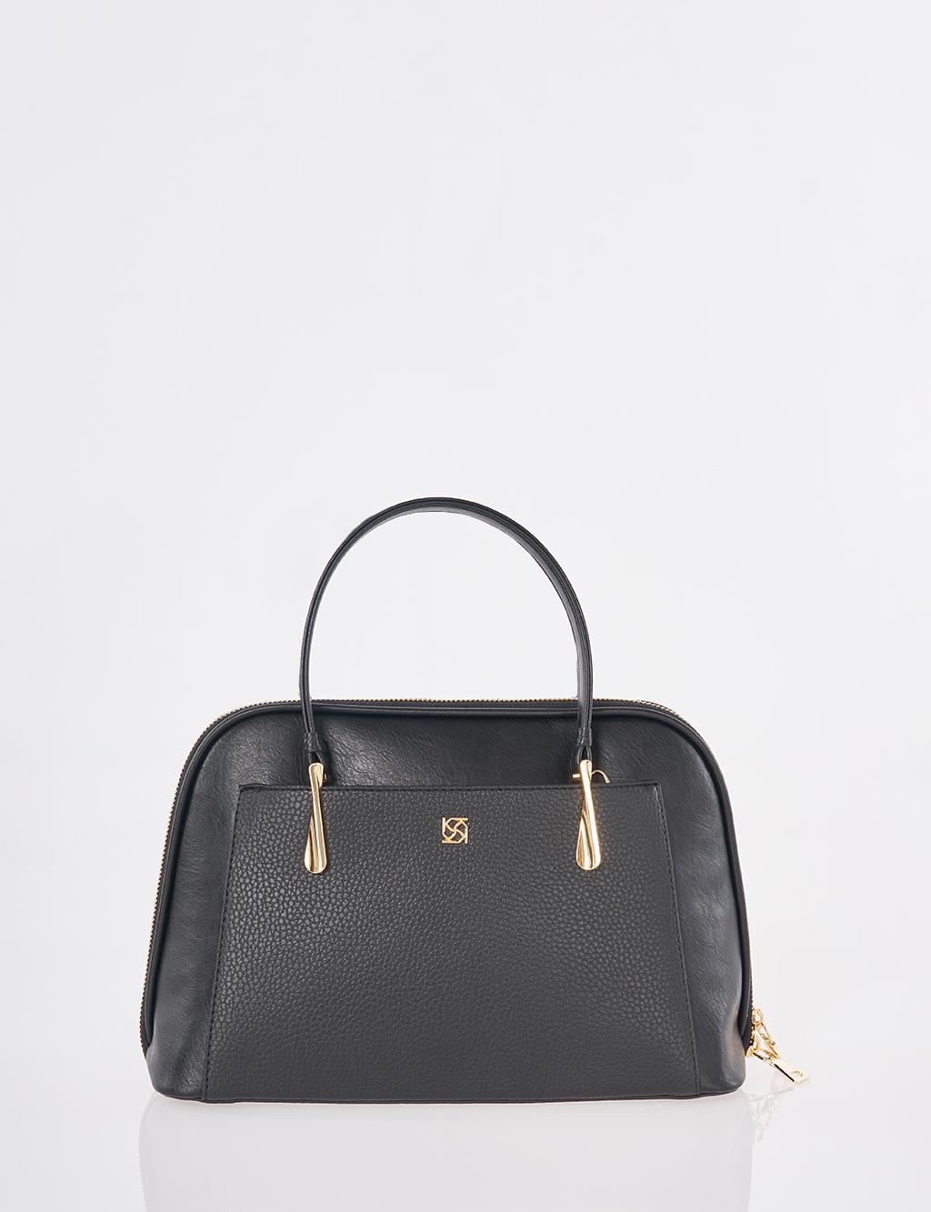 Klasik El Çantası Siyah