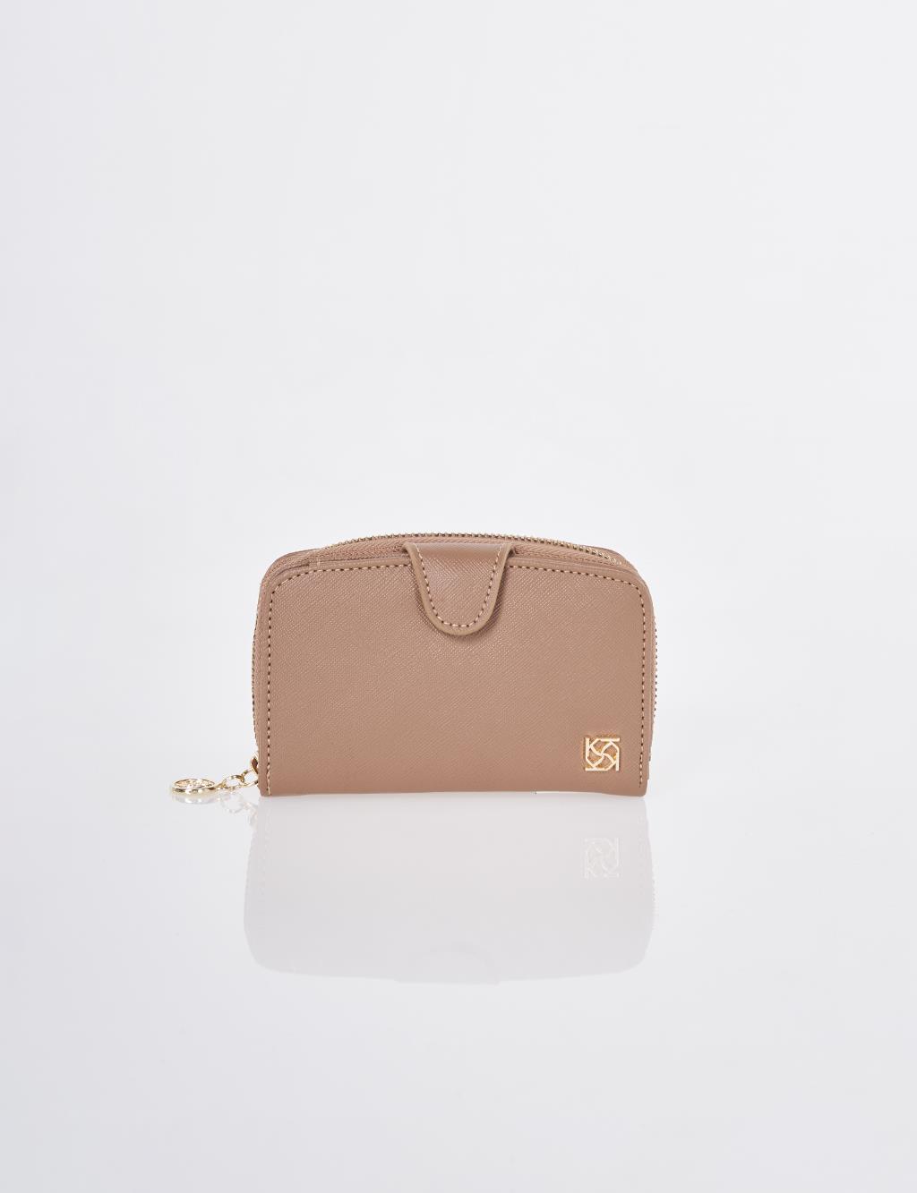 Kapama Detaylı Cüzdan Vizon