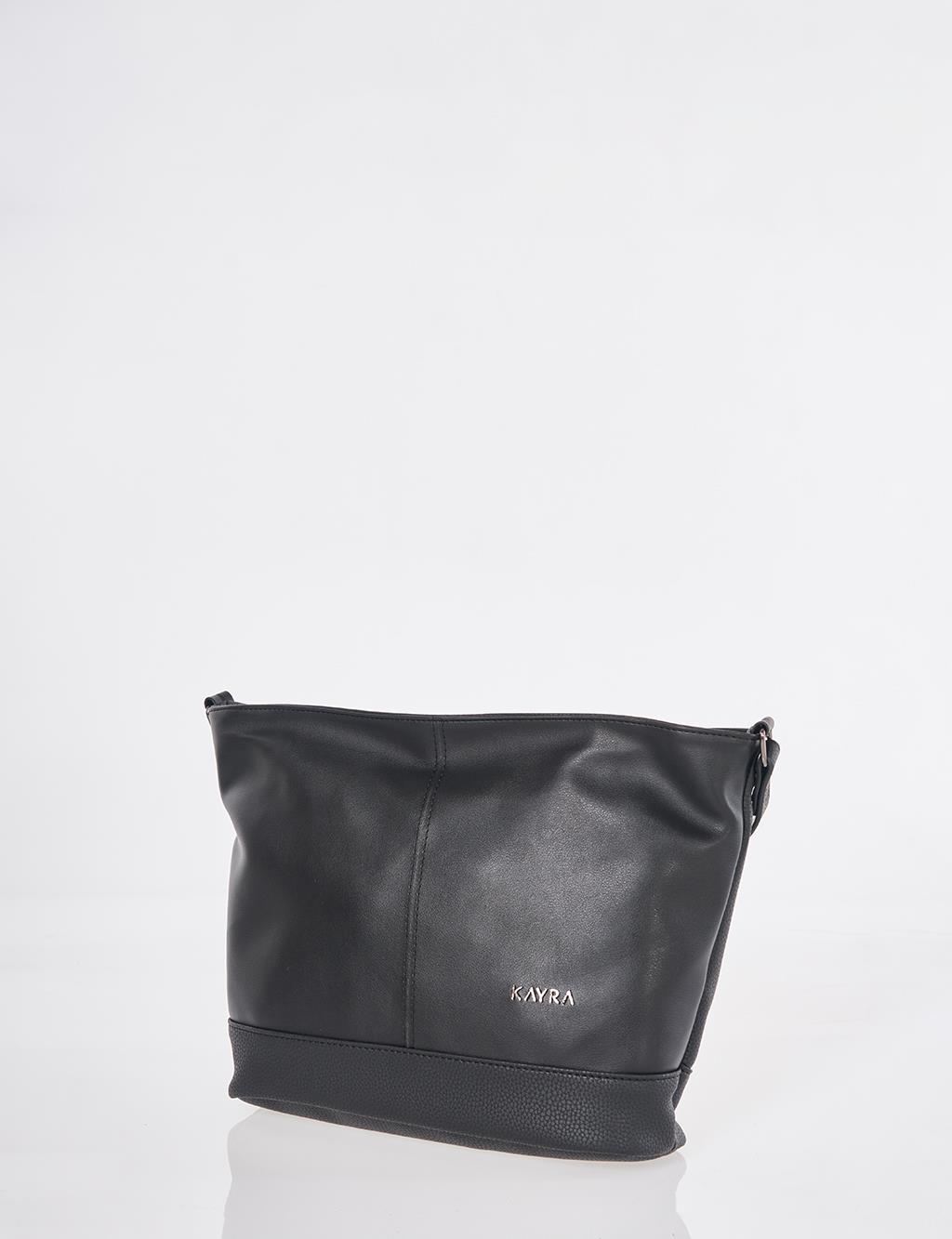 Büyük Boy Hobo Çanta Siyah