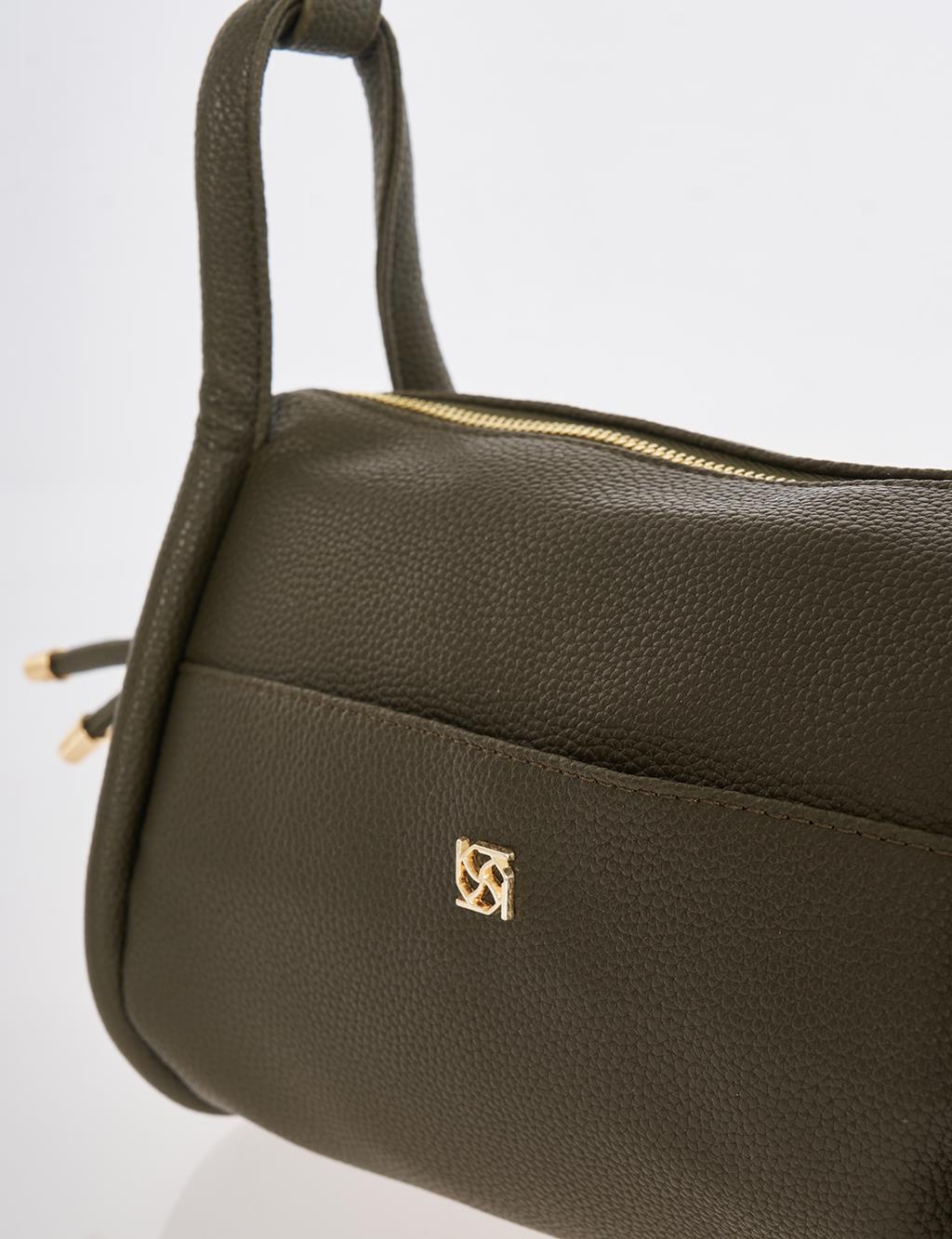 Düğüm Saplı Hobo Çanta Haki