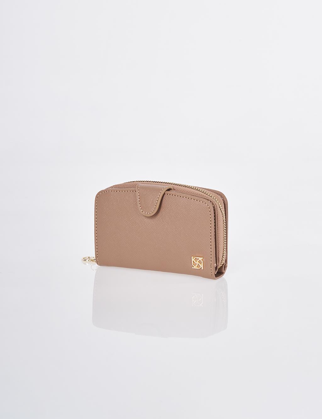 Kapama Detaylı Cüzdan Vizon