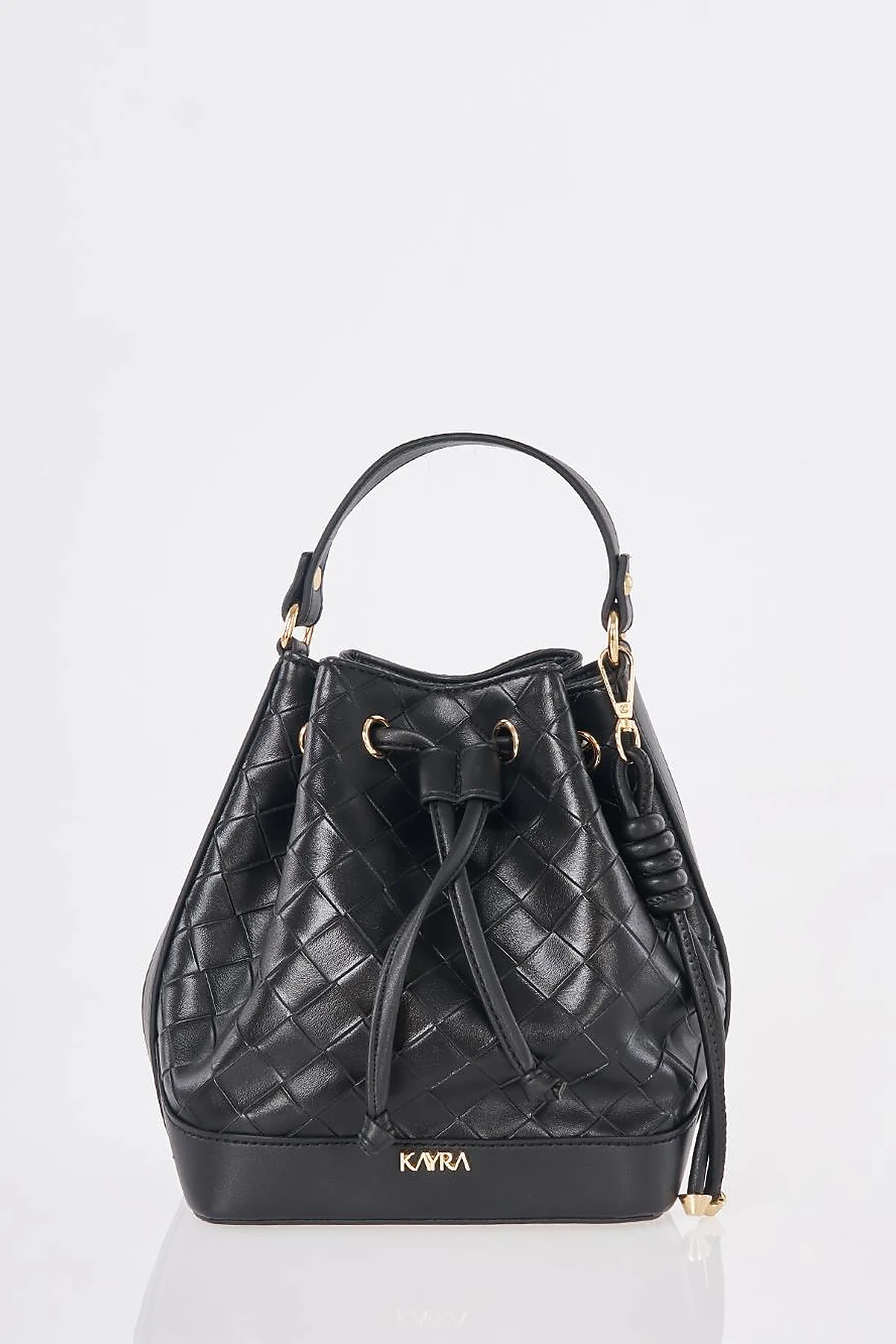 Ruched Bag Black