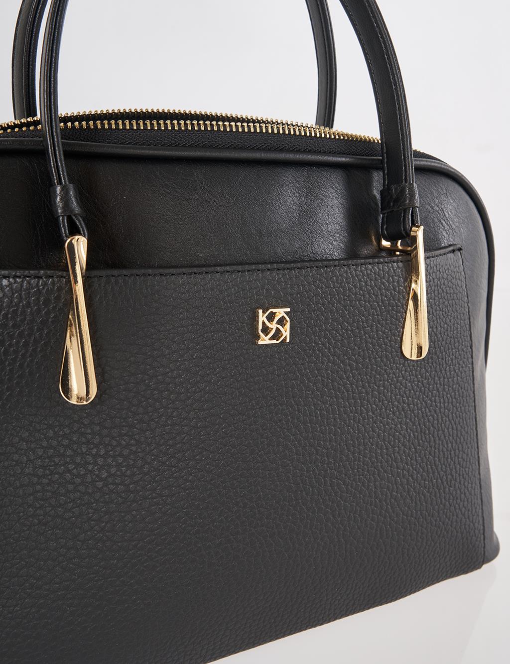 Klasik El Çantası Siyah