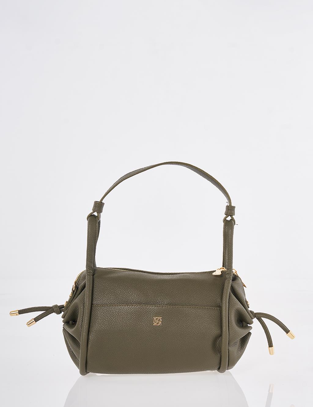 Düğüm Saplı Hobo Çanta Haki