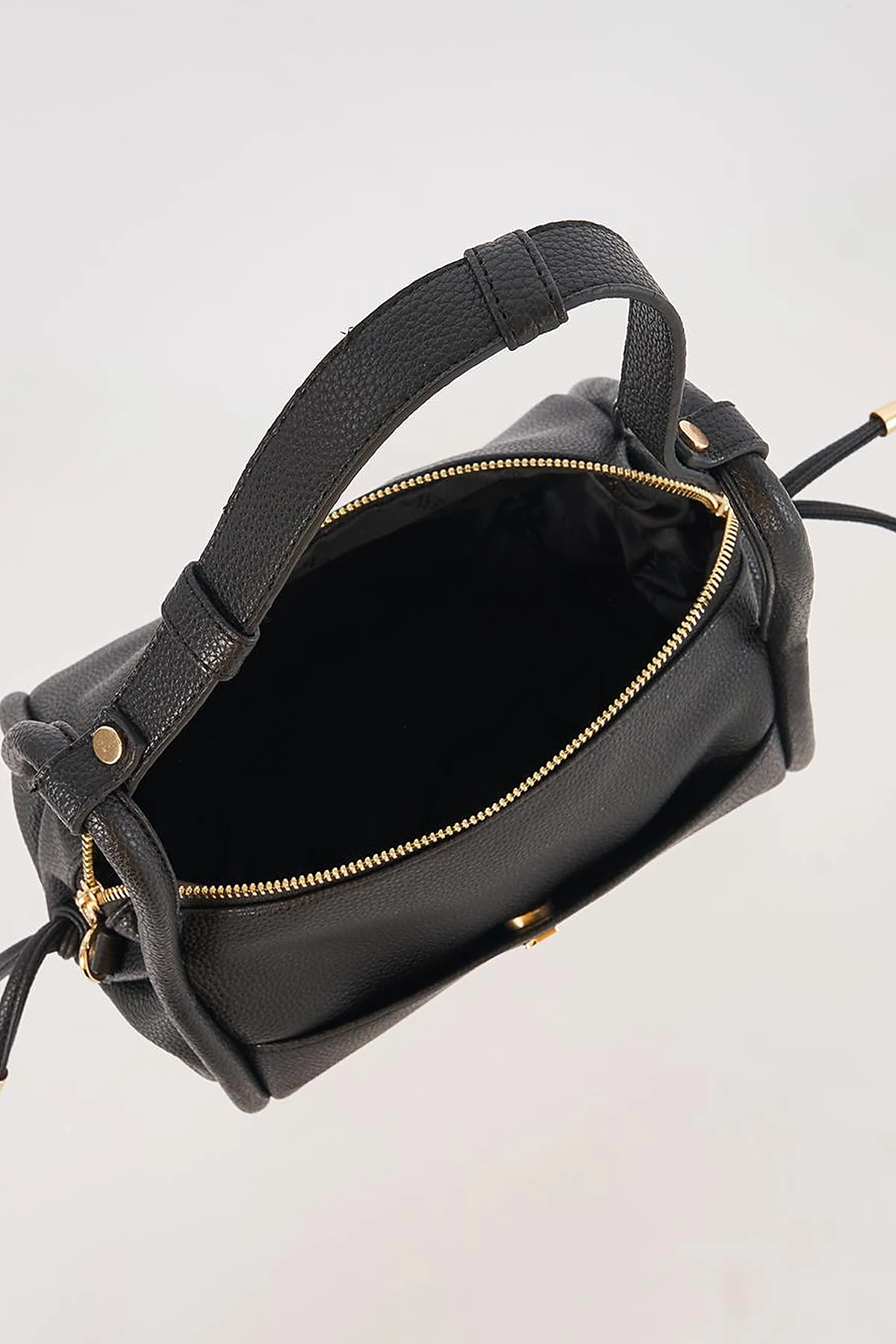 Black Knot Handle Hobo Bag