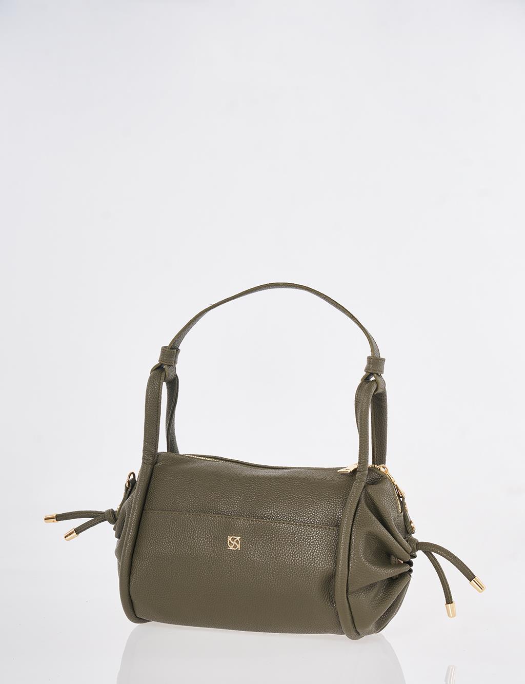 Düğüm Saplı Hobo Çanta Haki