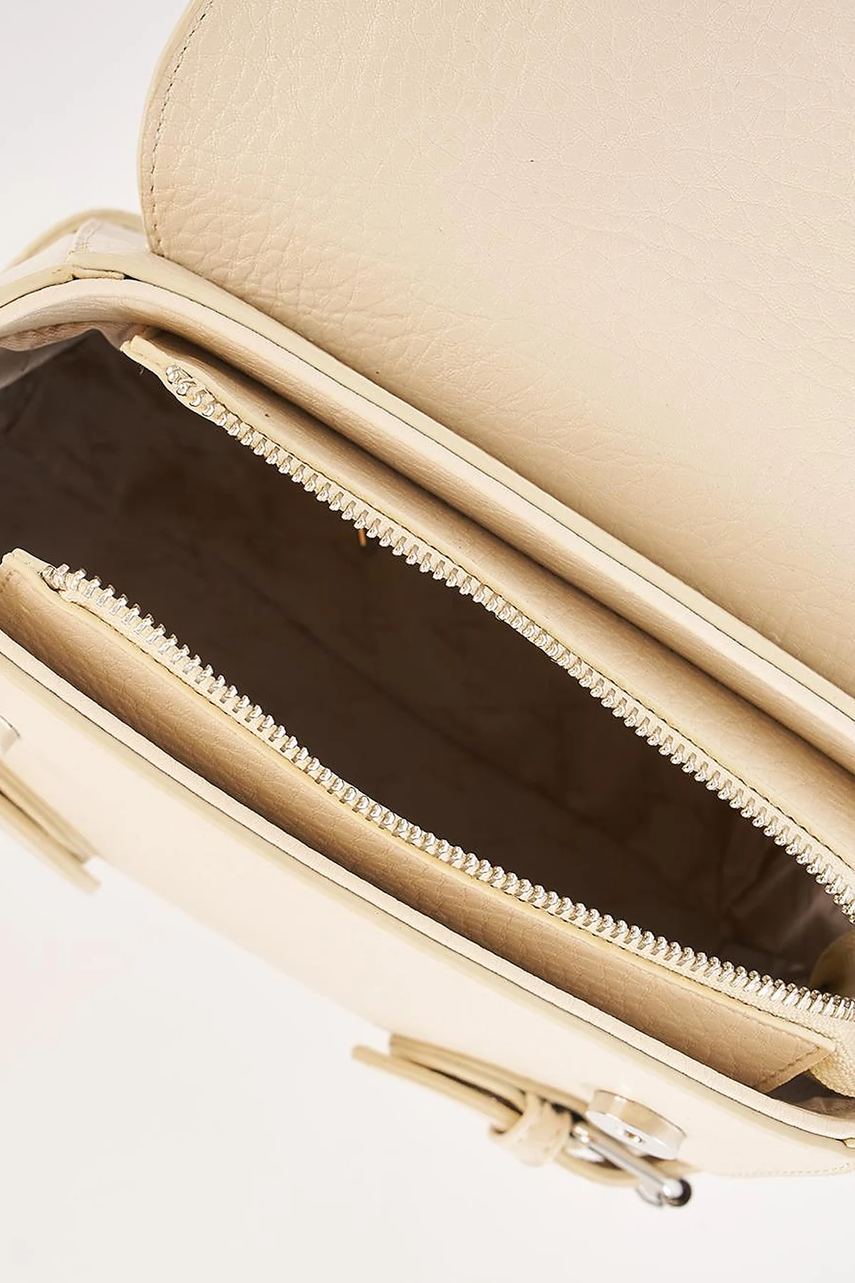 Scarf-Detail Bag Cream