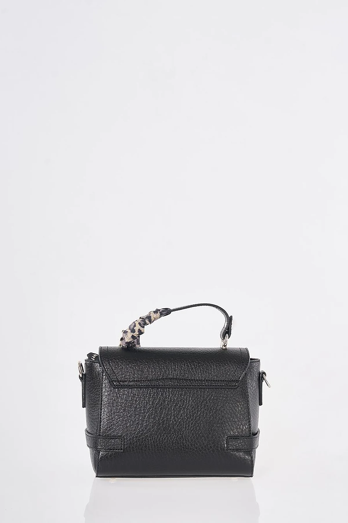 Scarf-Detail Bag Black
