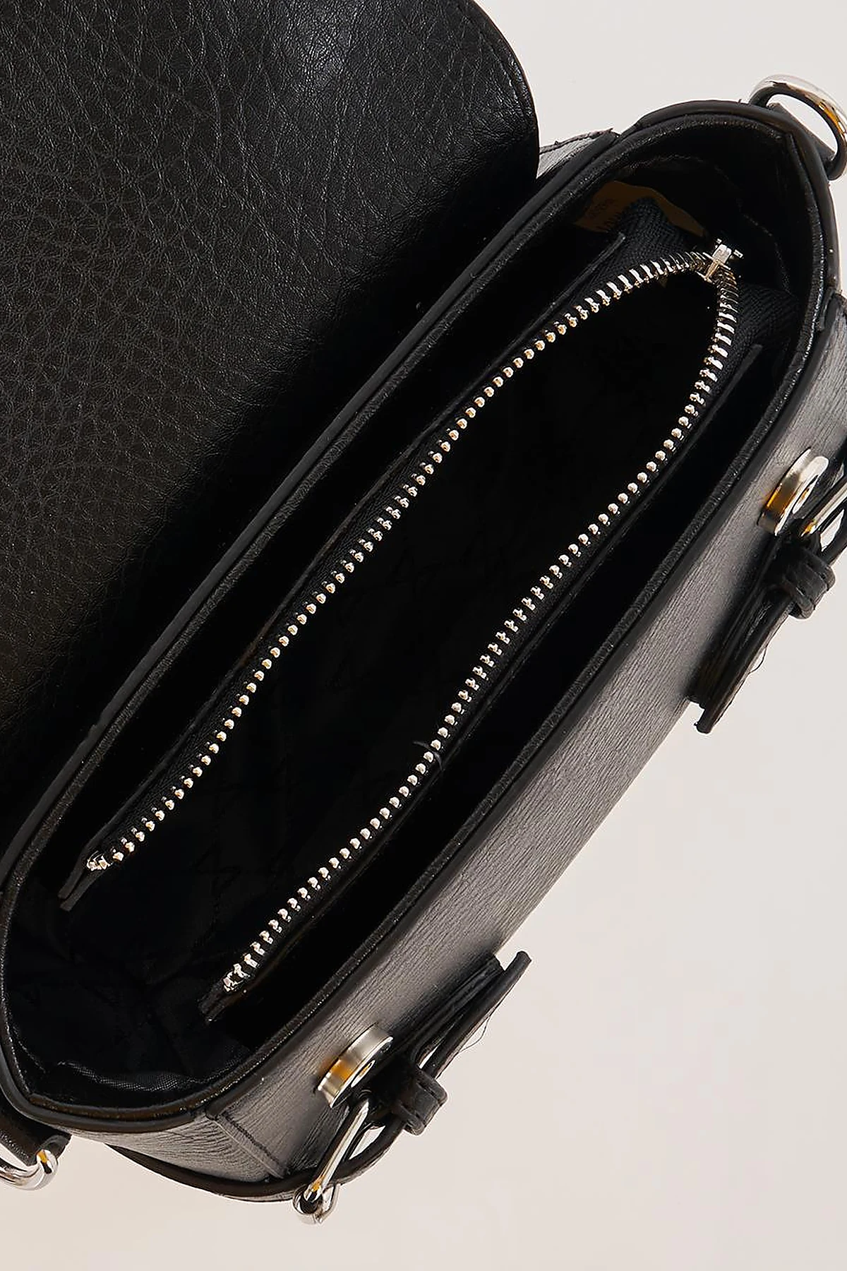 Scarf-Detail Bag Black
