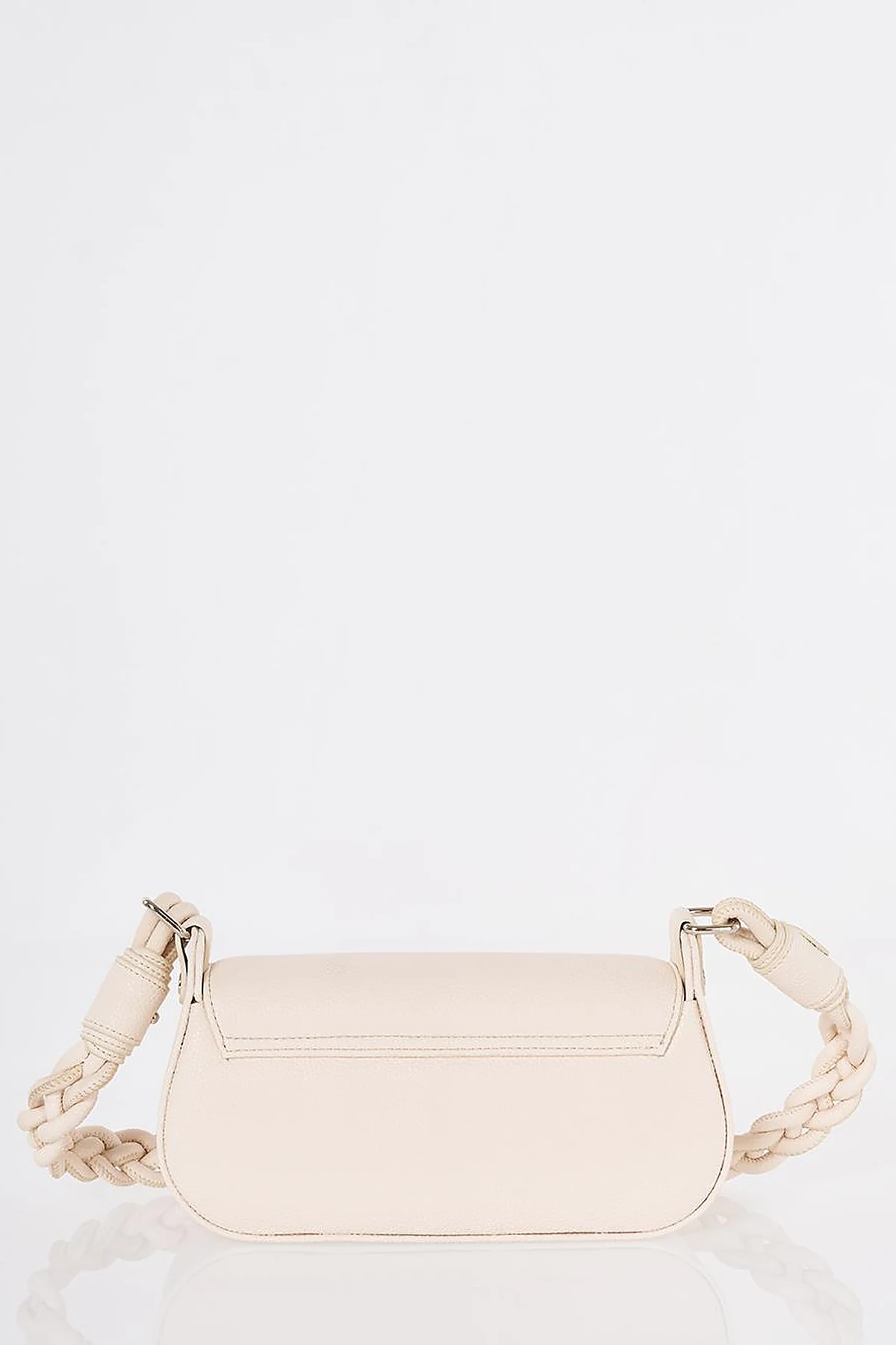 Flap Baguette Bag Beige