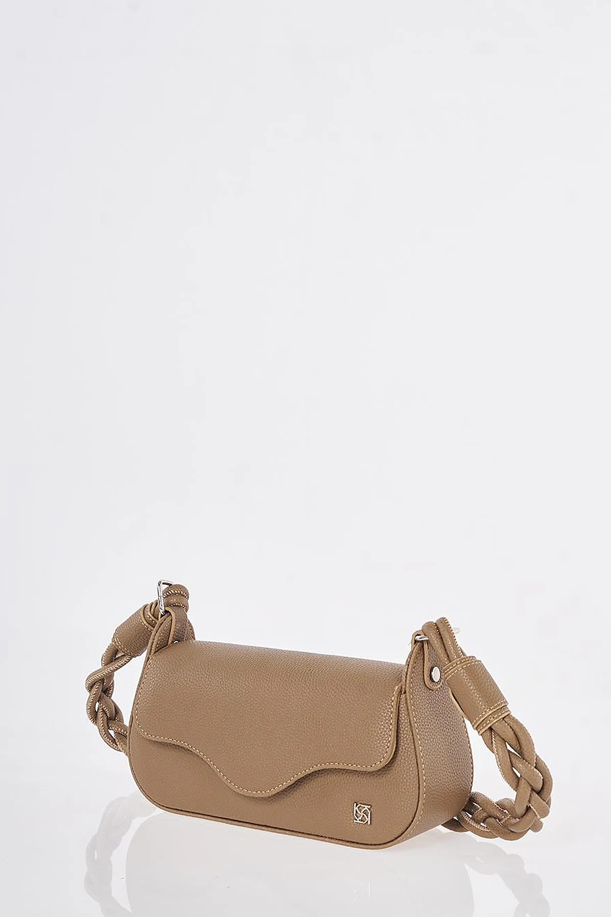 Flap Baguette Bag Dark Mink