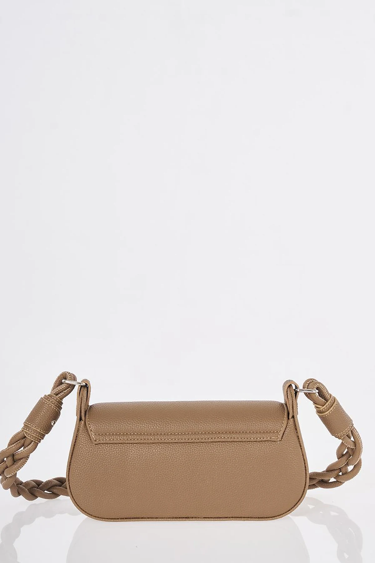 Flap Baguette Bag Dark Mink