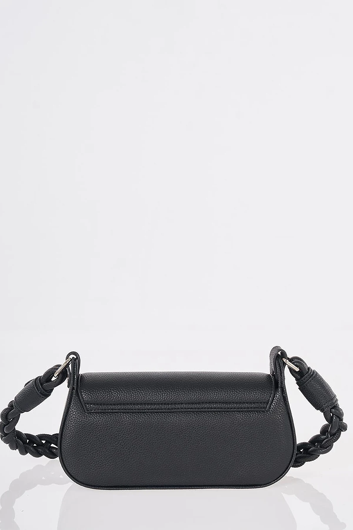 Flap Baguette Bag Black