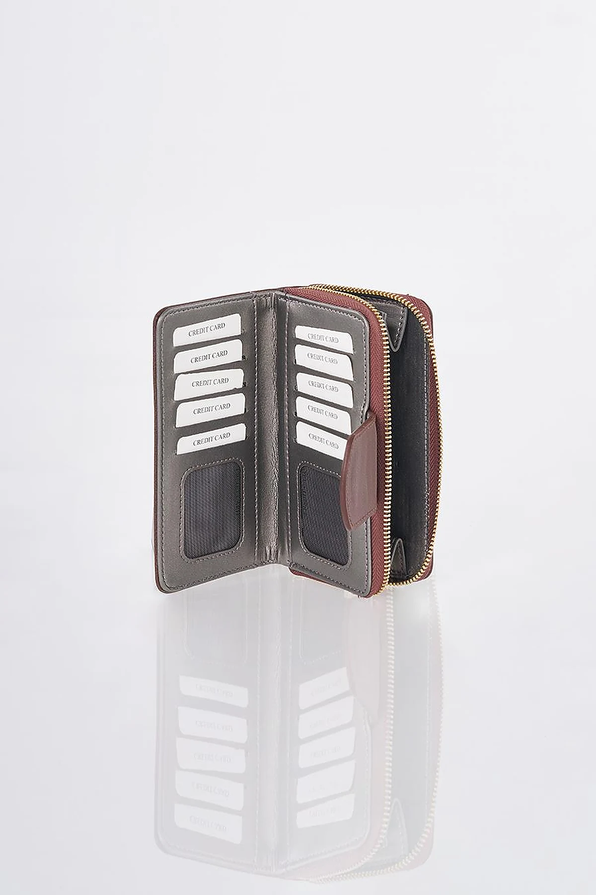 Flap Wallet Dark Brown