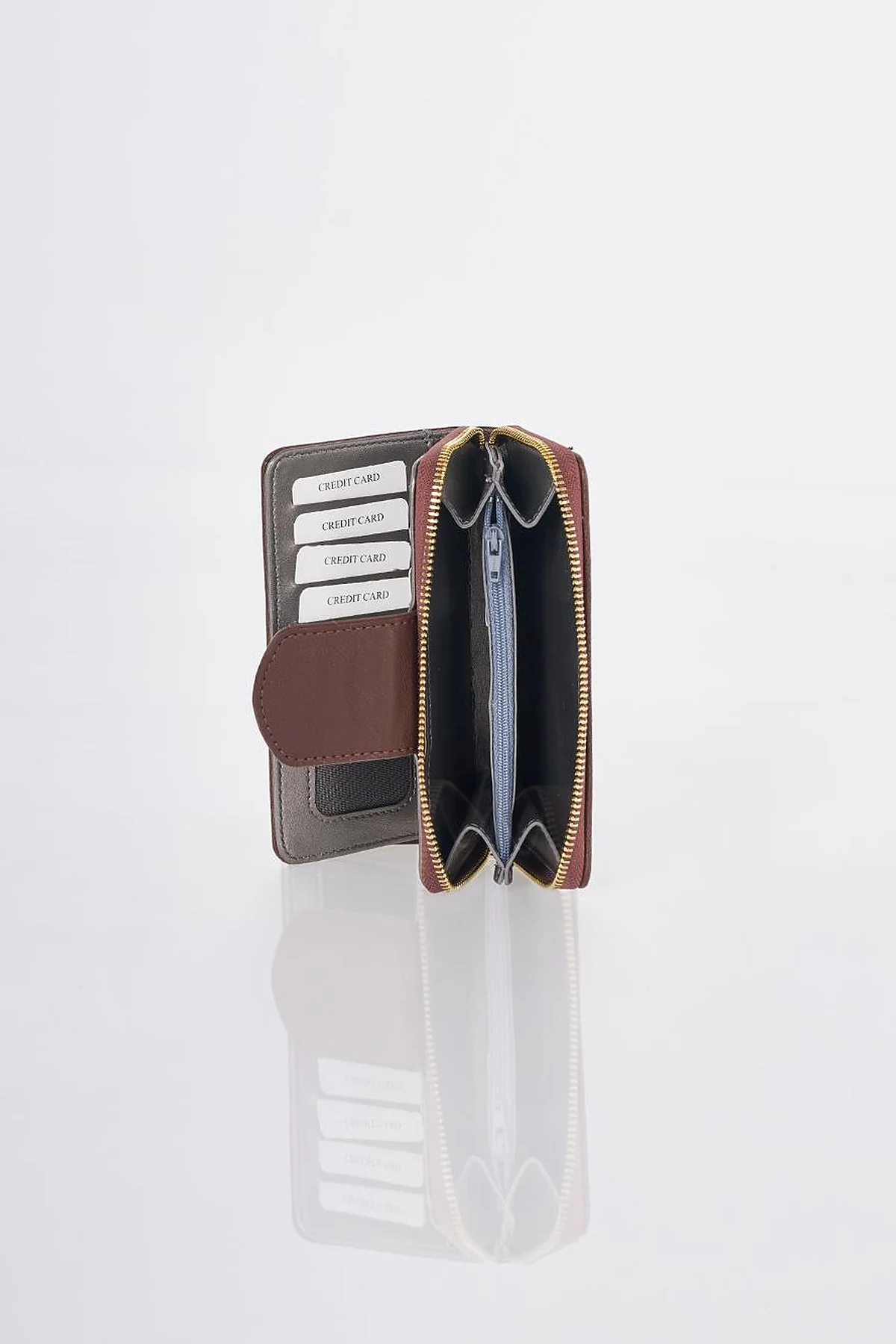 Flap Wallet Dark Brown