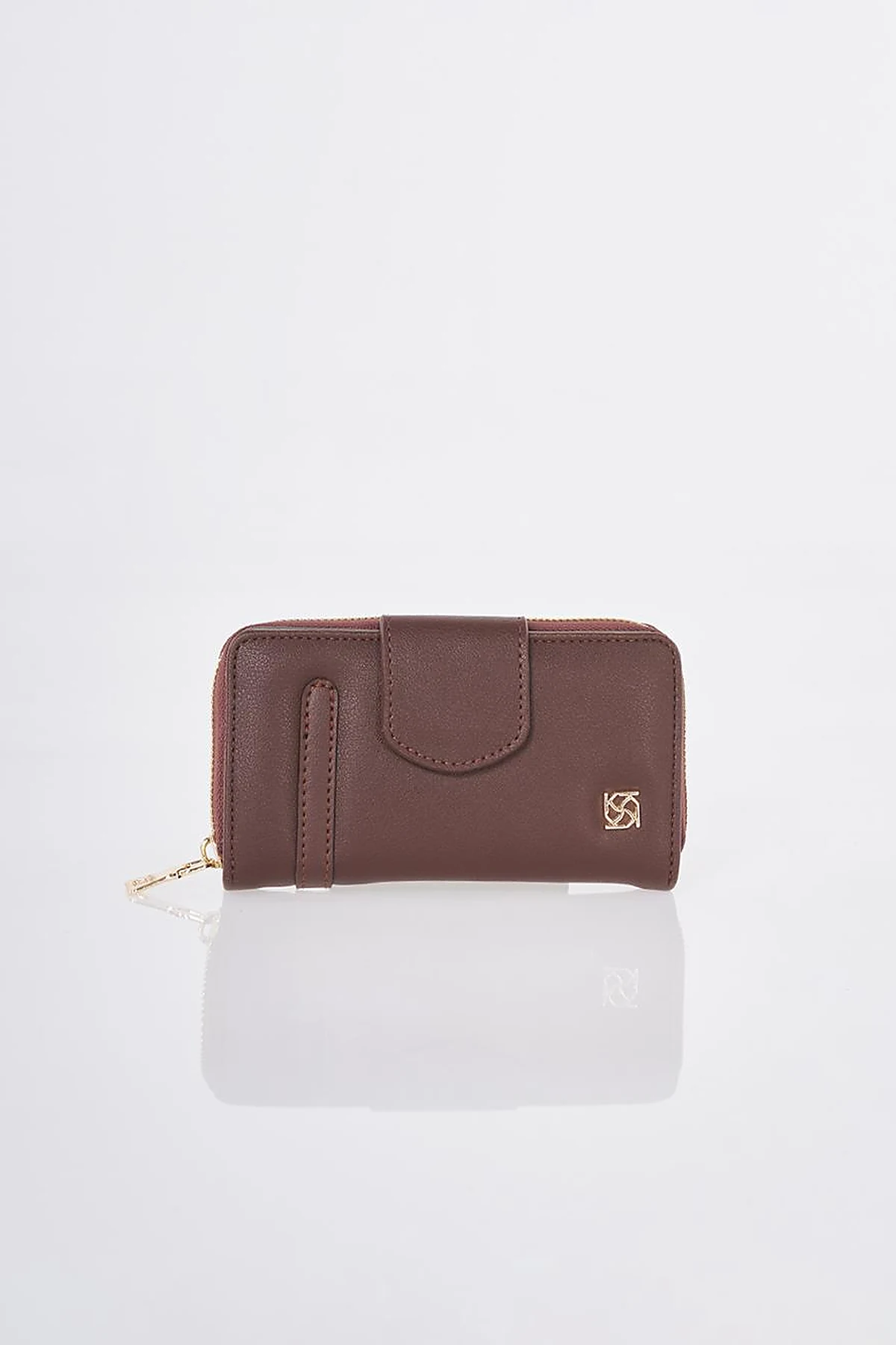 Flap Wallet Dark Brown