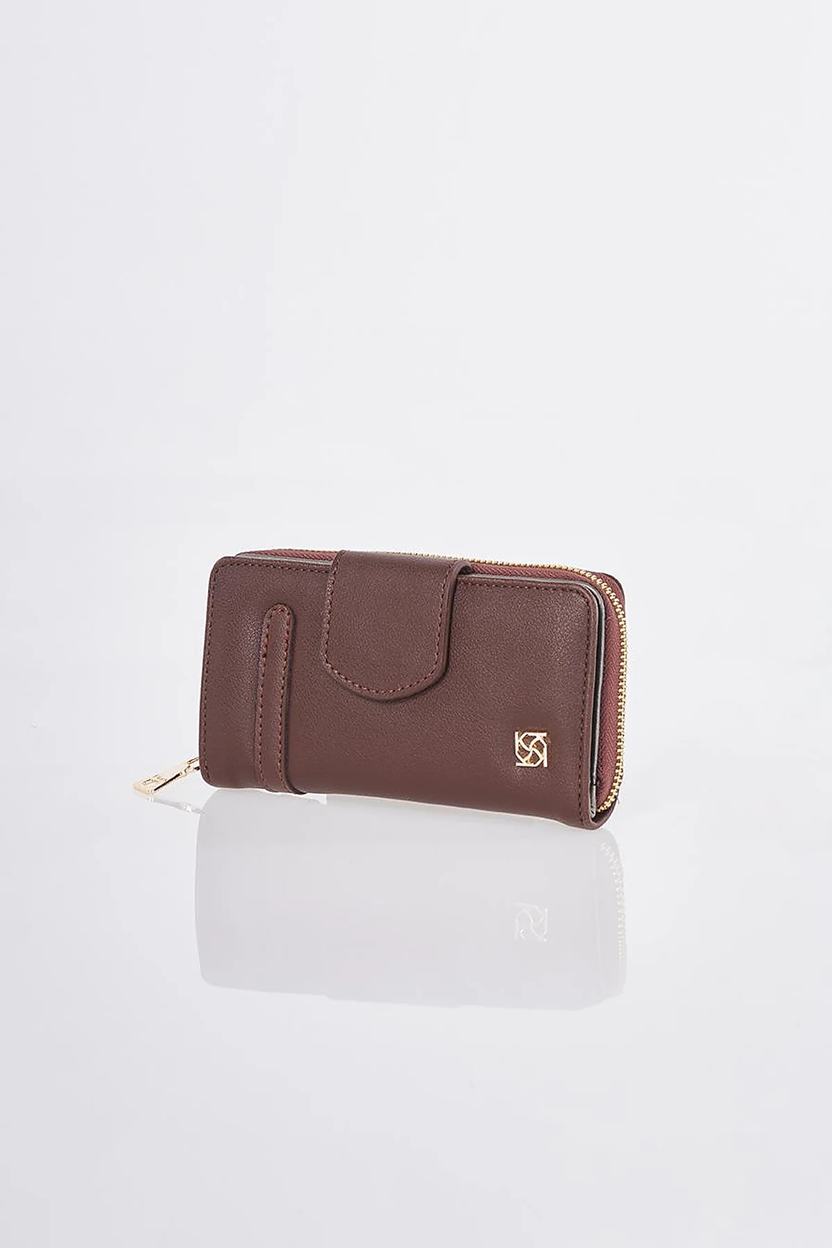 Flap Wallet Dark Brown