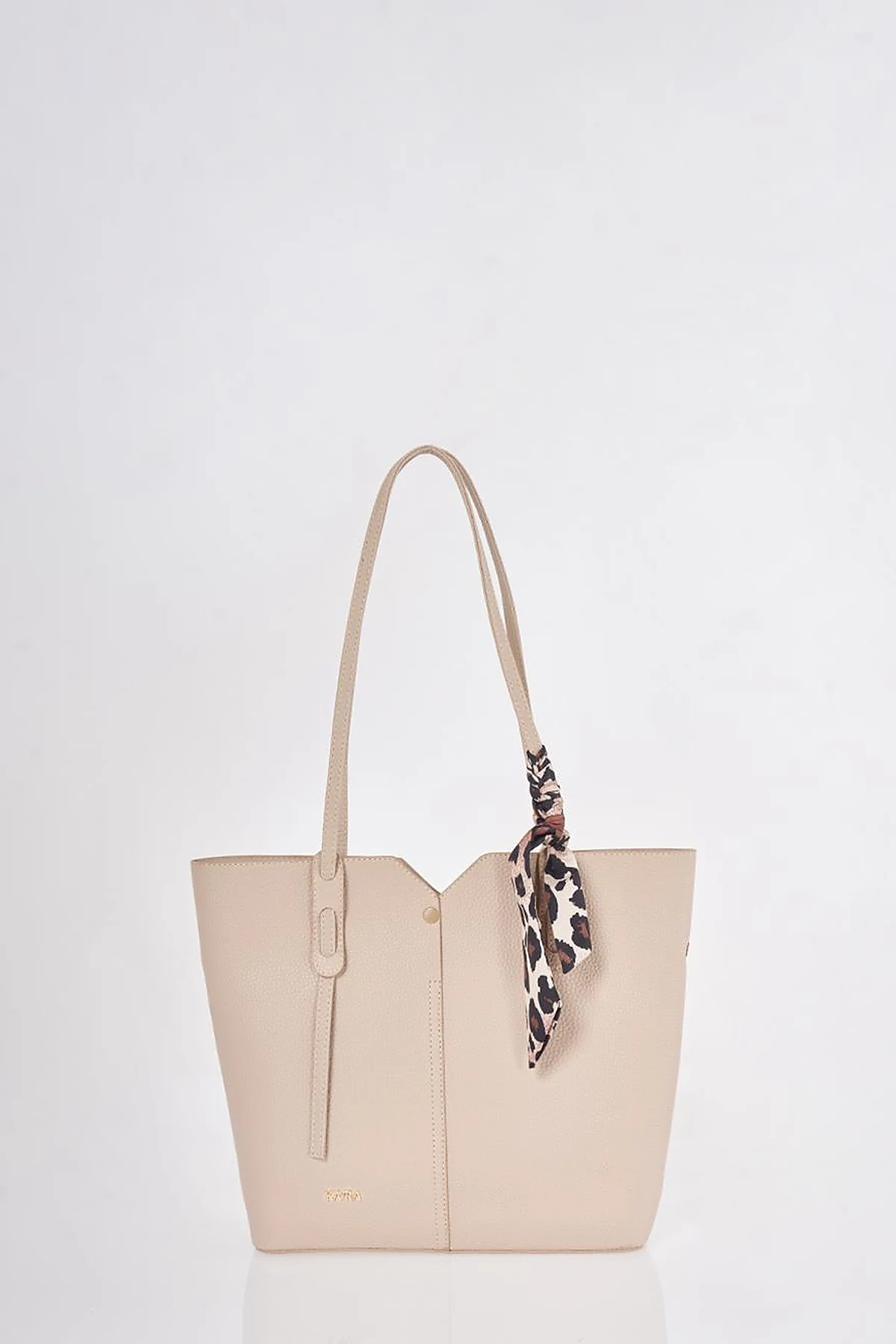 Mink Faux Leather Tote Bag