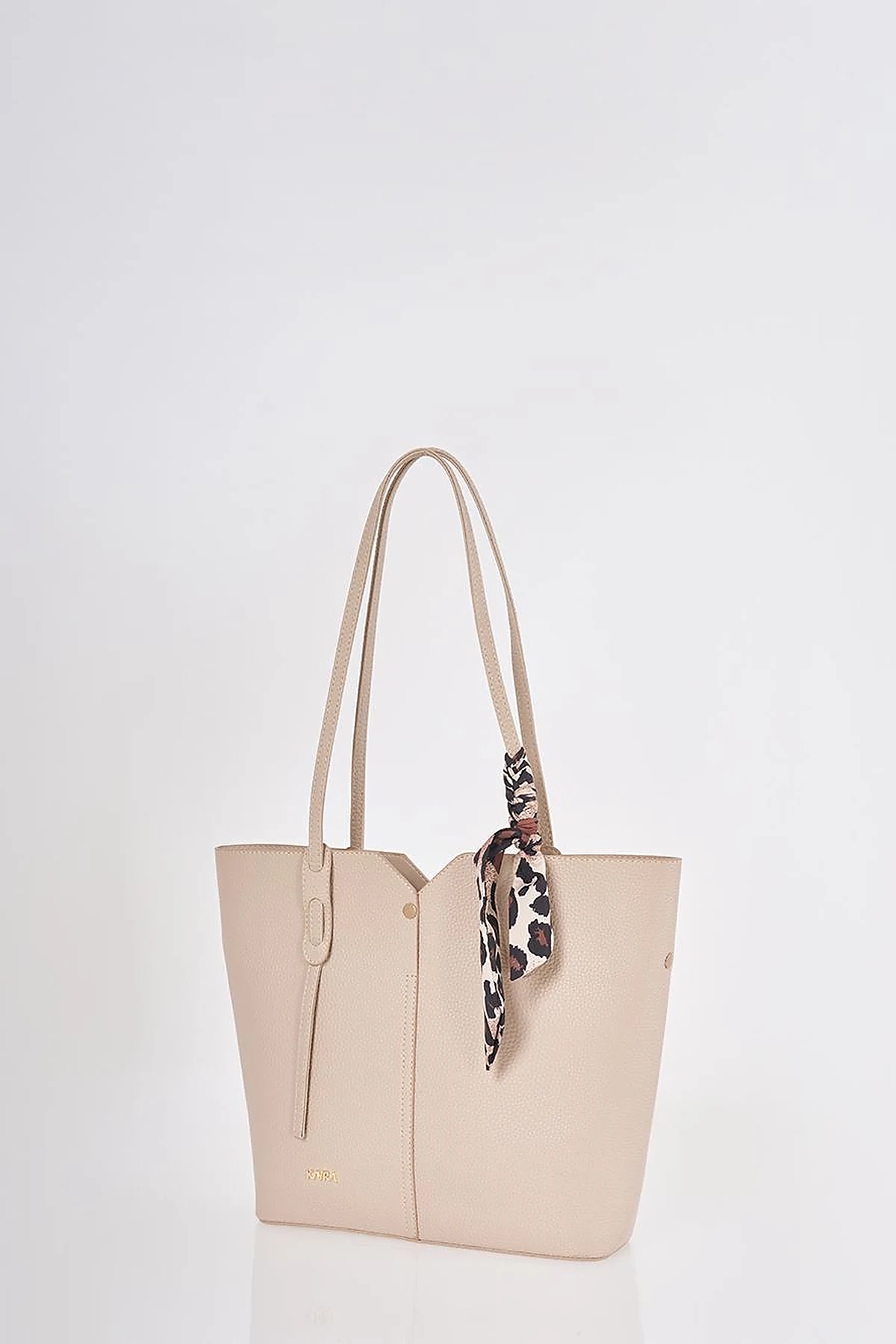 Mink Faux Leather Tote Bag