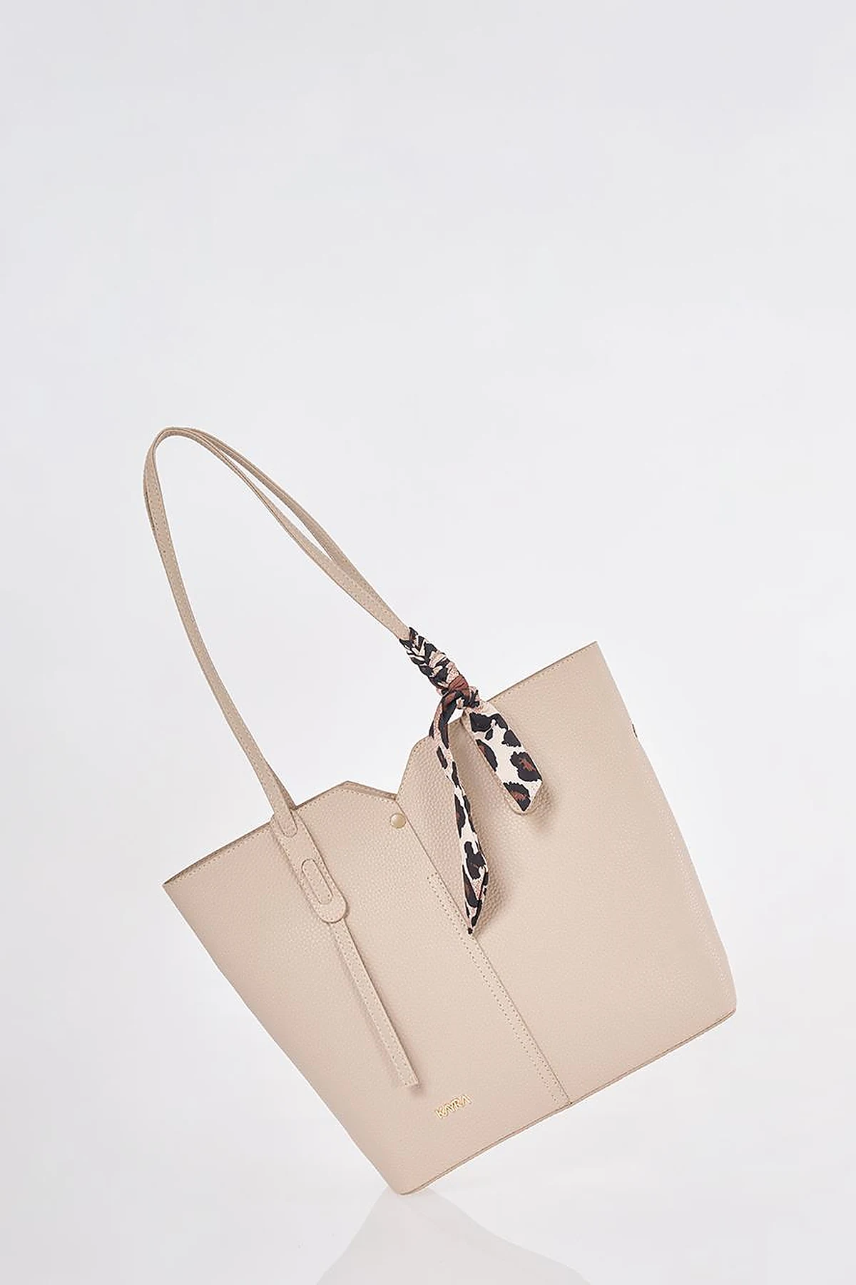 Mink Faux Leather Tote Bag