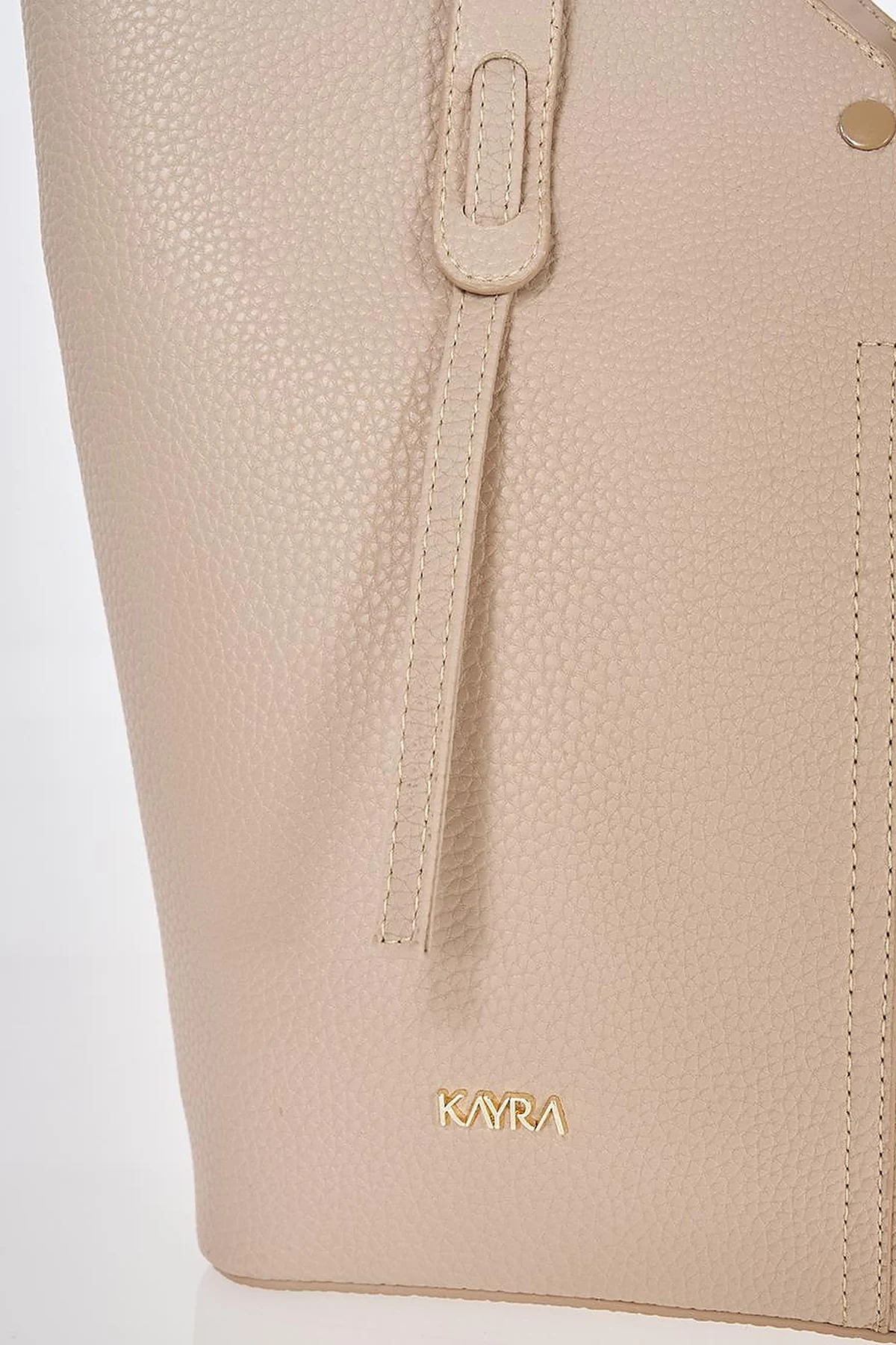 Mink Faux Leather Tote Bag