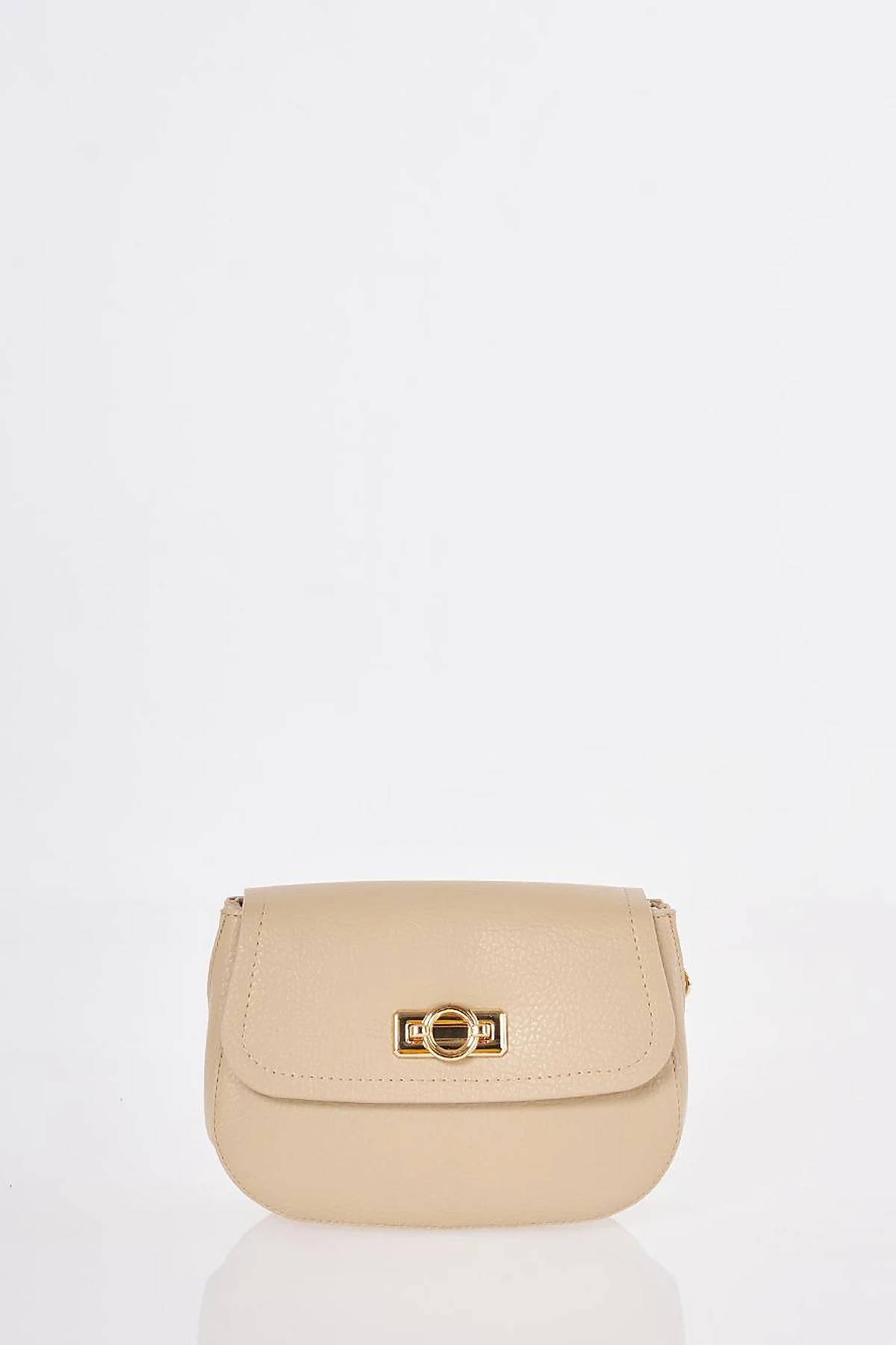 Shoulder Bag with Buckle Detail Stone
