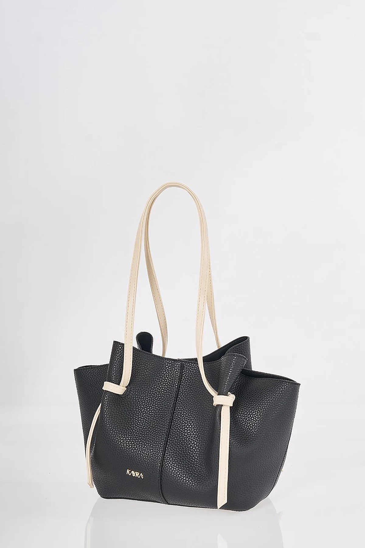 Shoulder Bag with Pouches Black