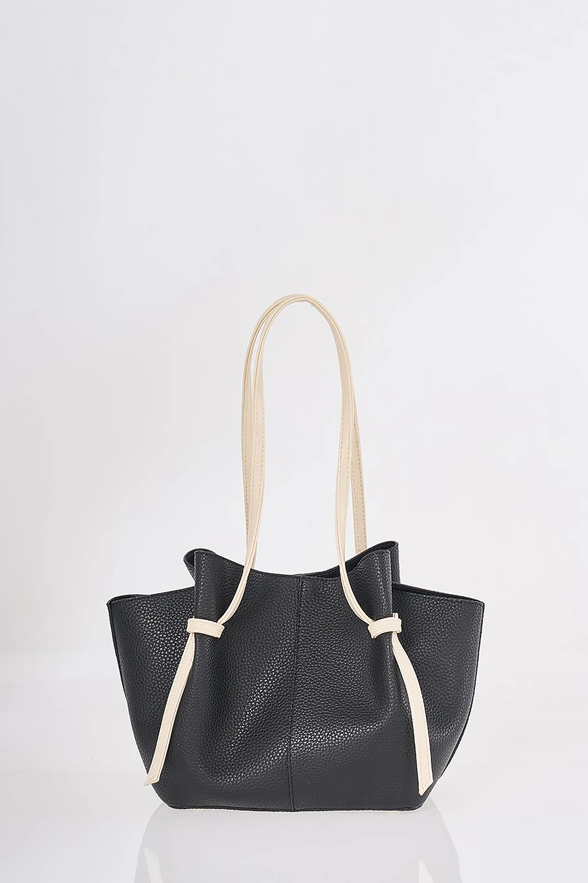 Shoulder Bag with Pouches Black