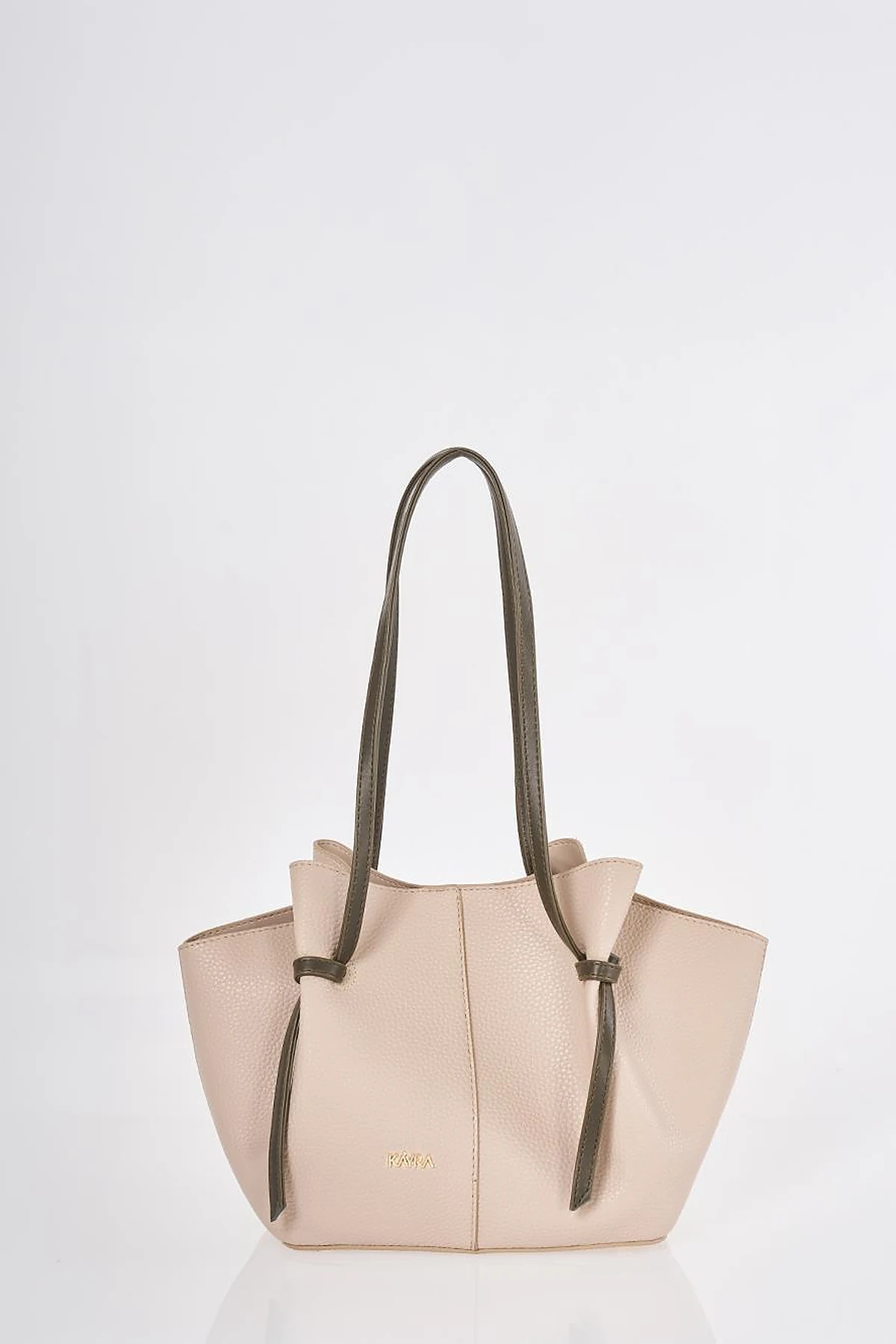 Shoulder Bag with Pouches Stone