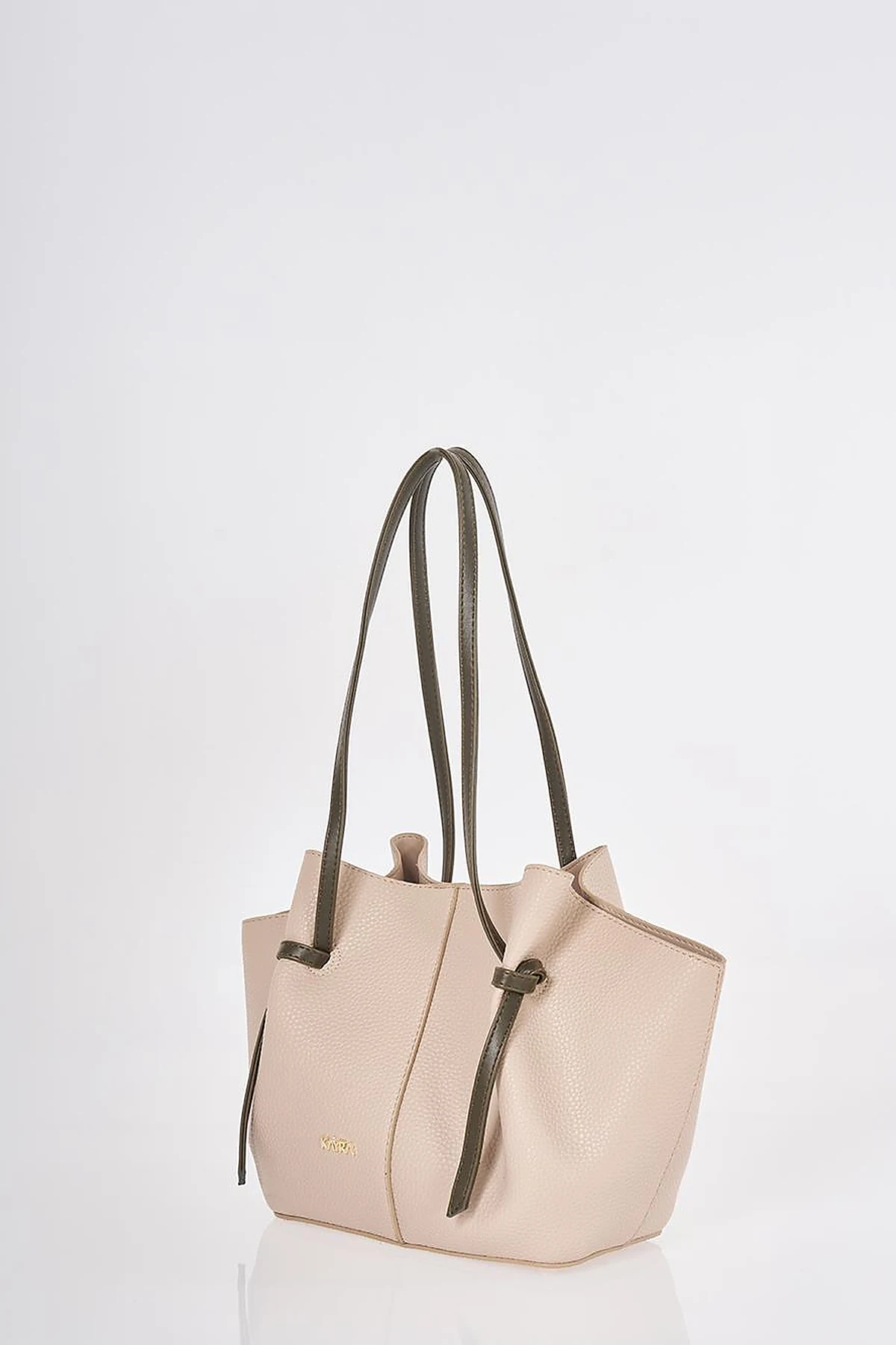 Shoulder Bag with Pouches Stone