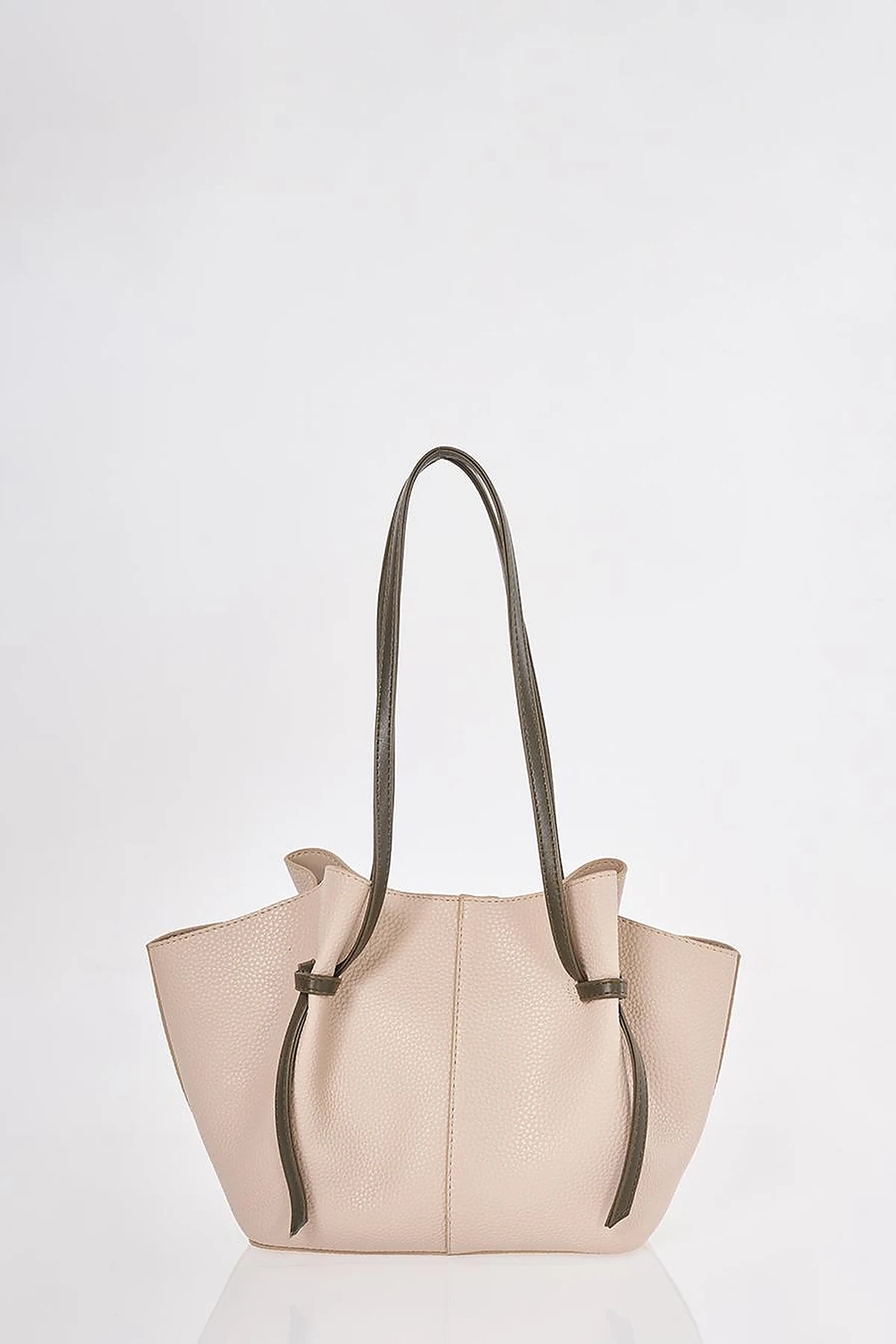 Shoulder Bag with Pouches Stone