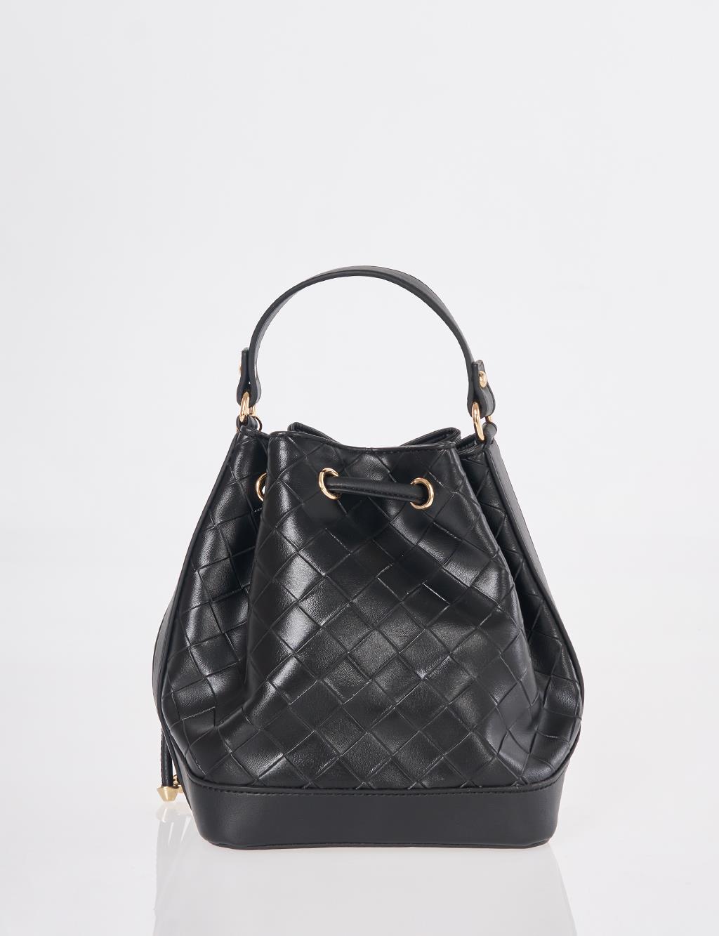 Büzgülü Çanta Siyah