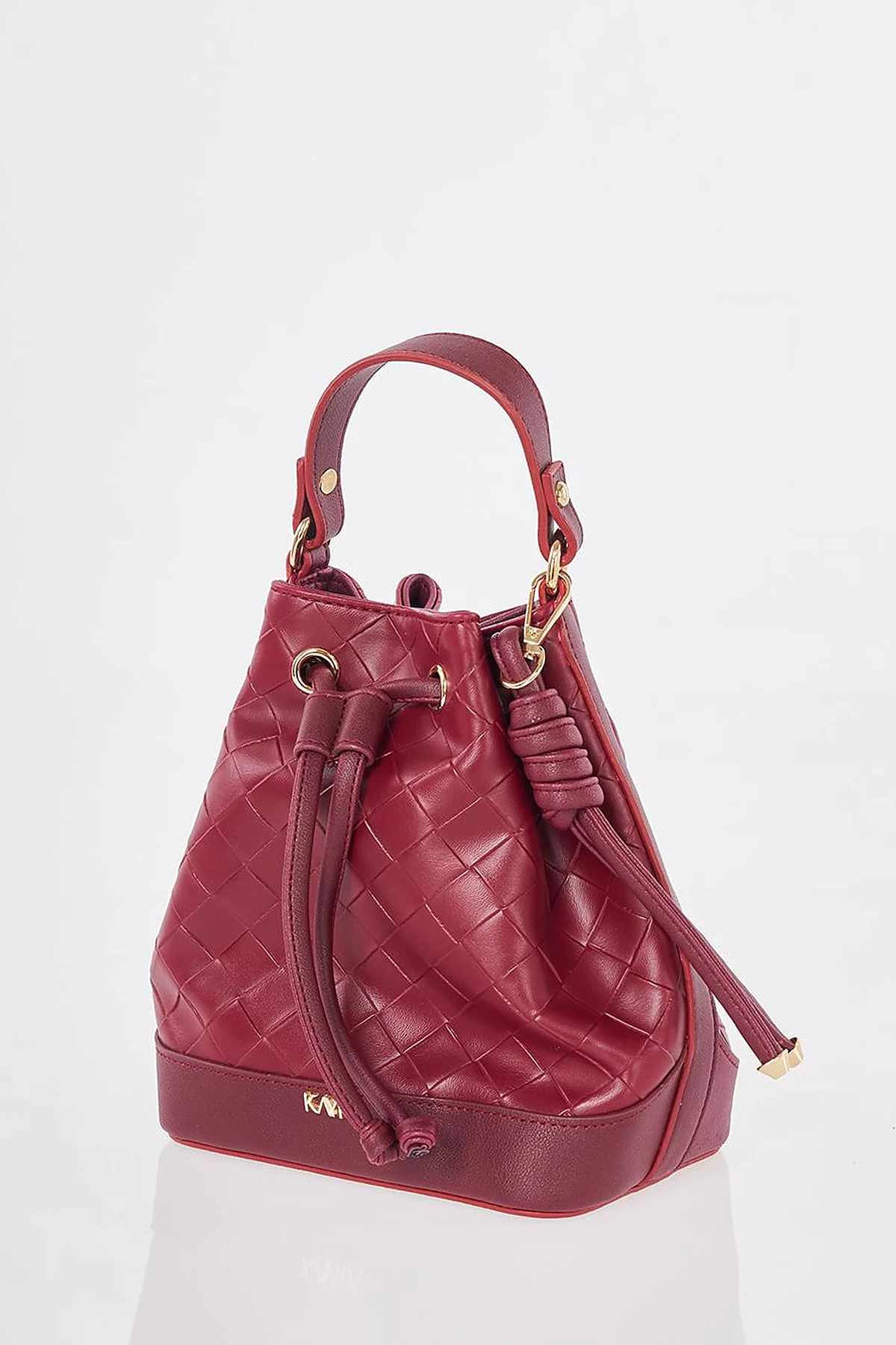 Ruched Bag Burgundy