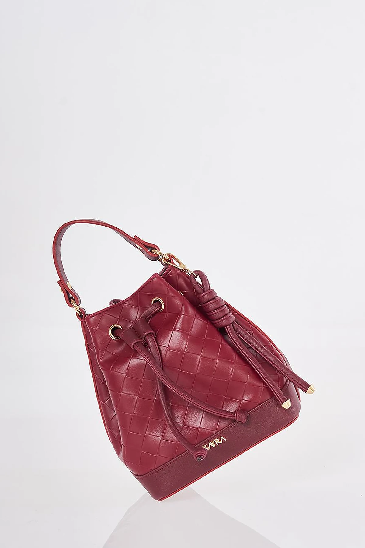Ruched Bag Burgundy