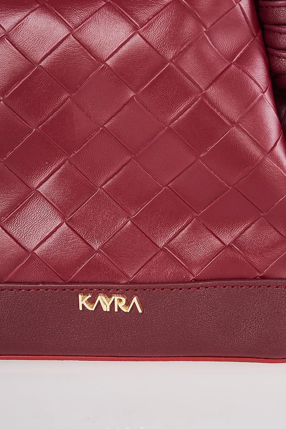 Ruched Bag Burgundy