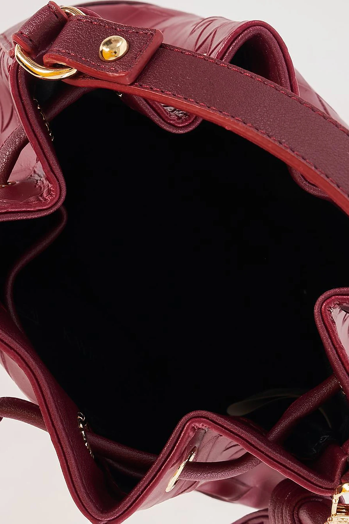 Ruched Bag Burgundy
