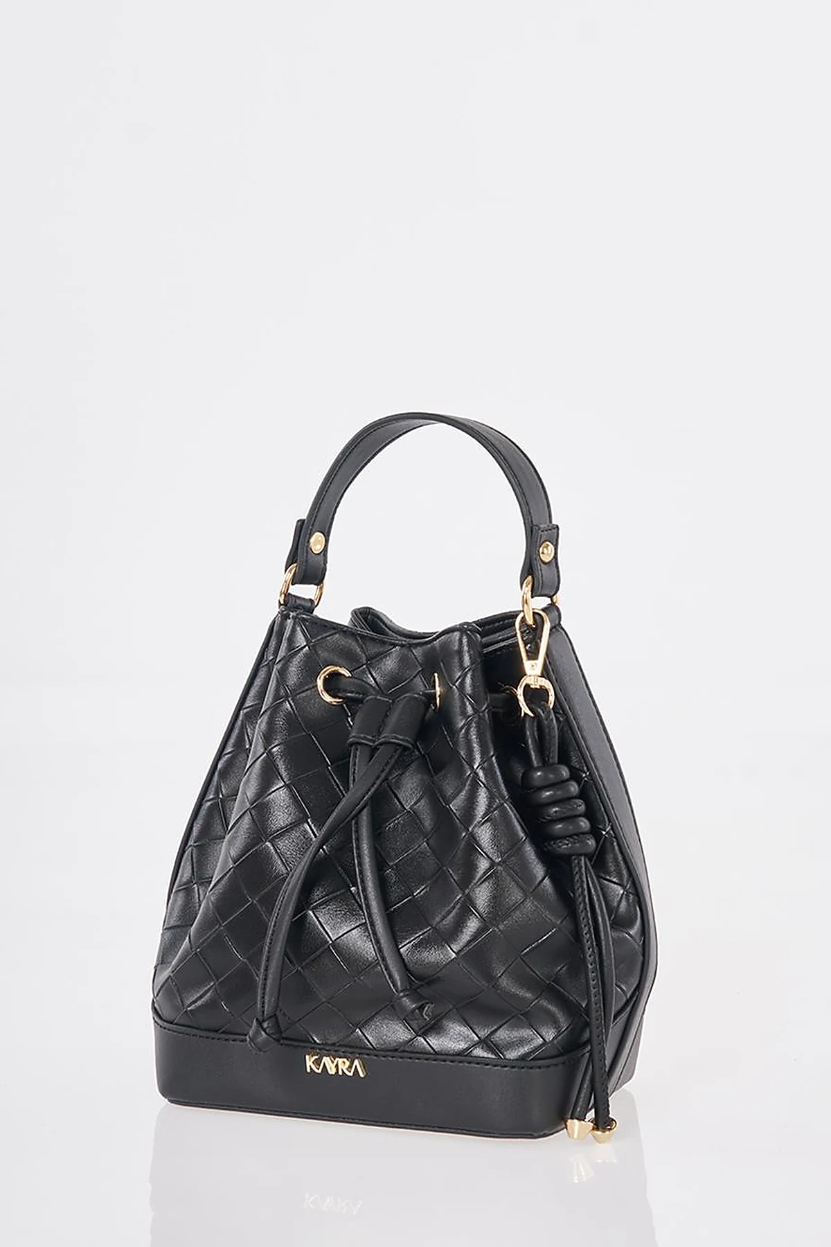 Ruched Bag Black