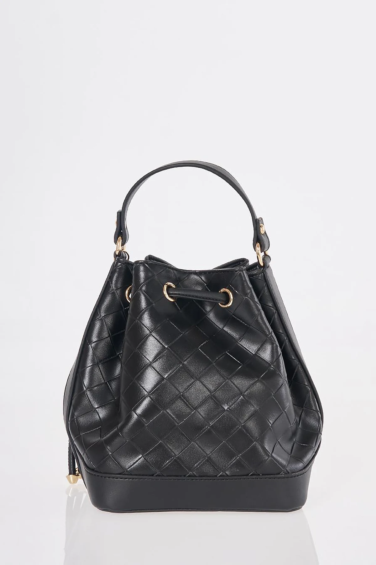 Ruched Bag Black