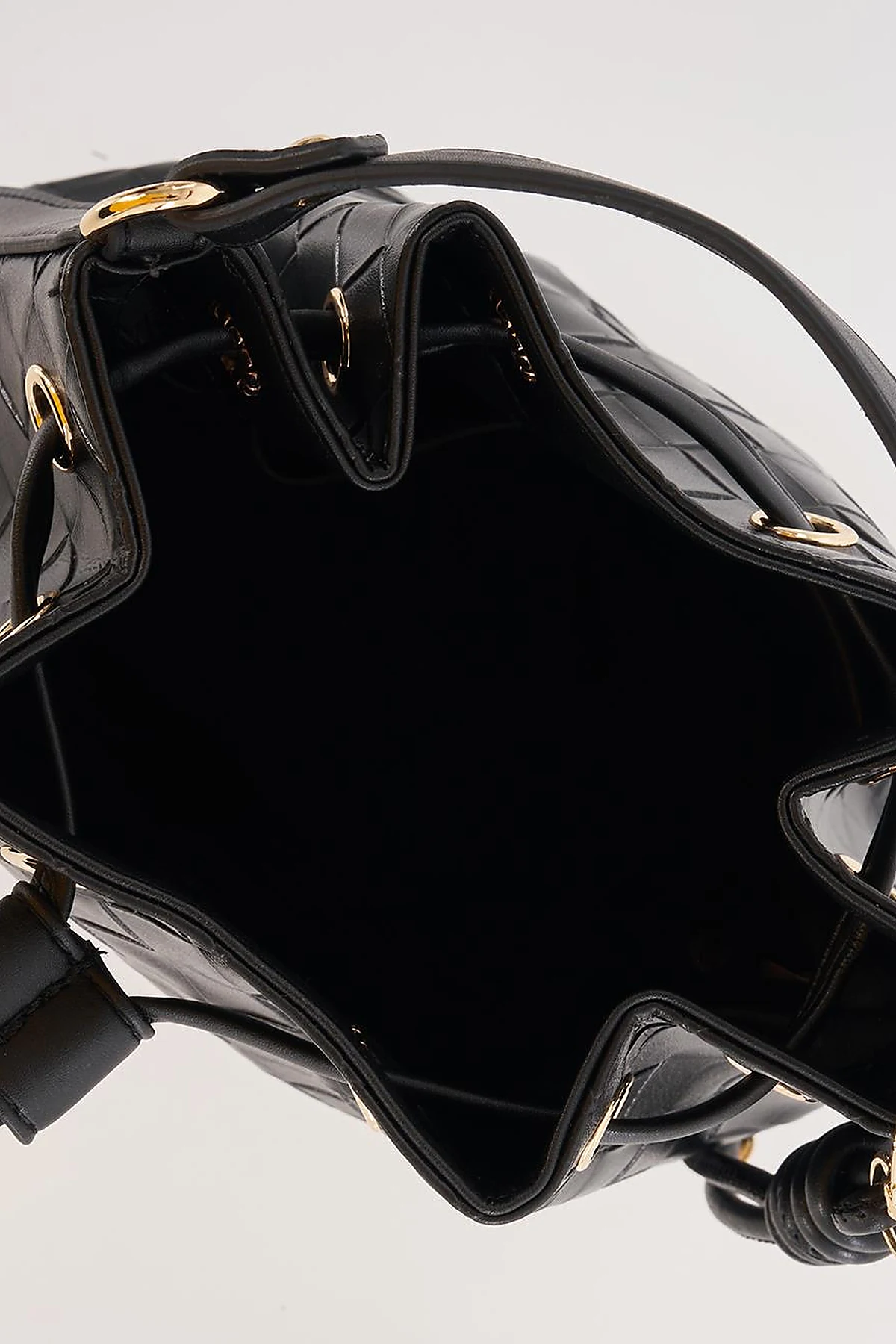 Ruched Bag Black
