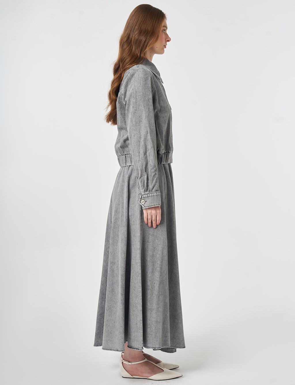 Washed Two-Piece Set Anthracite