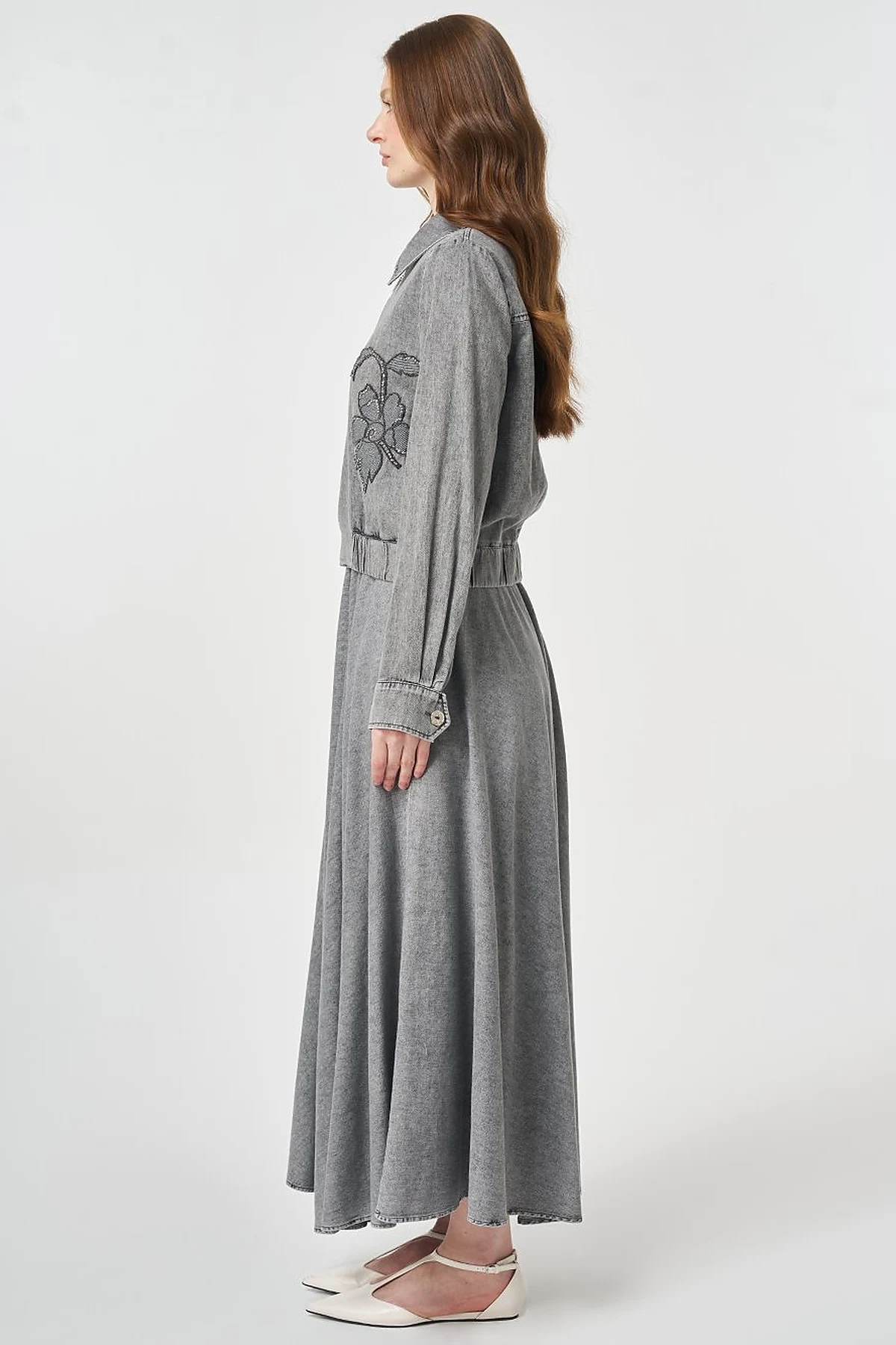 Washed Two-Piece Set Anthracite