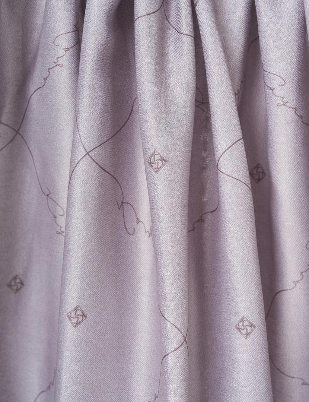 Signature Figurine Monogram Shawl Anthracite