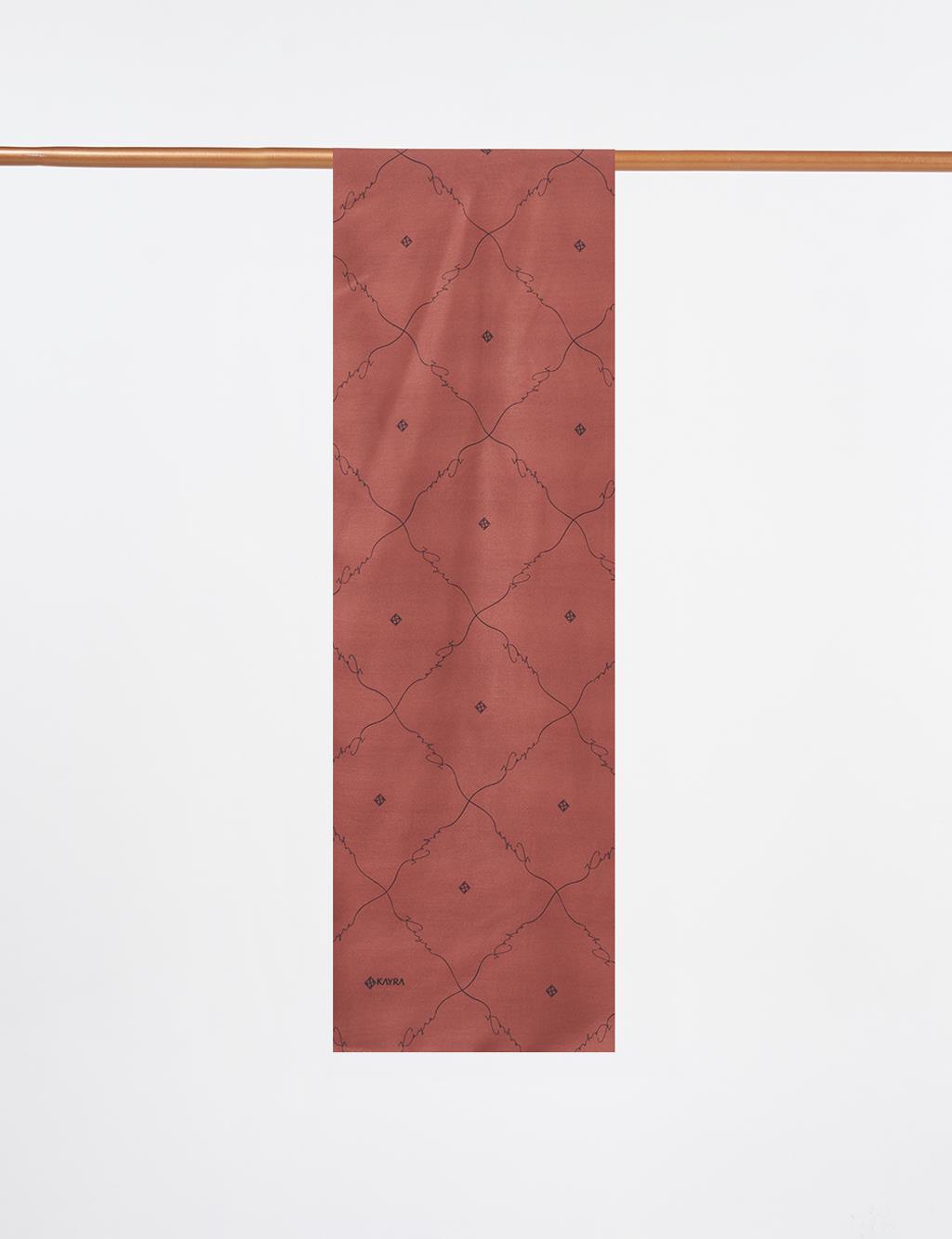 Signature Figurine Monogram Shawl Brown