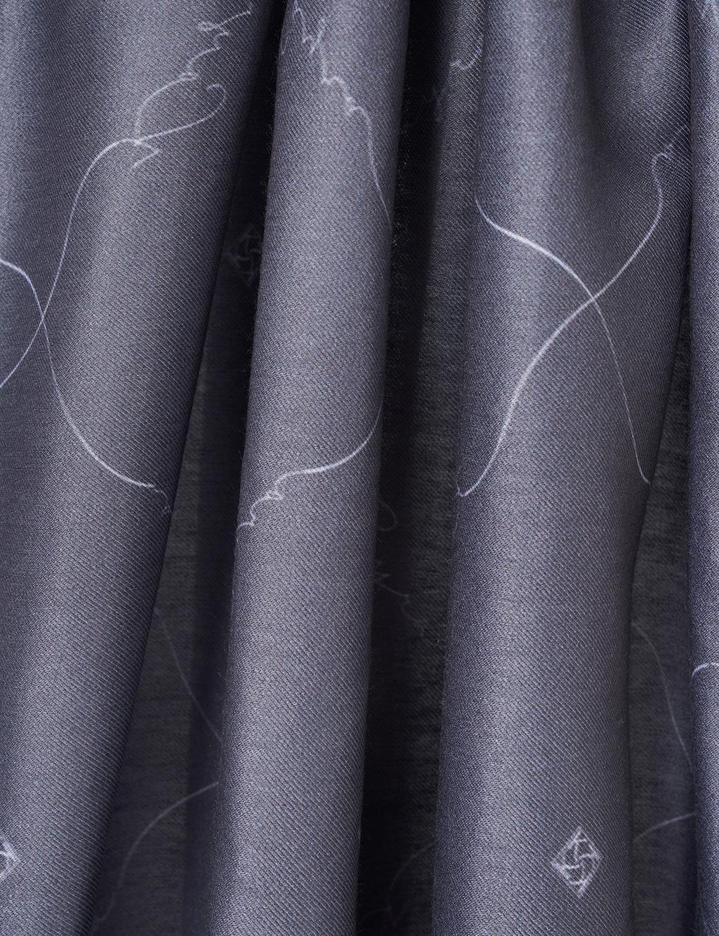 Signature Figurine Monogram Shawl Smoke