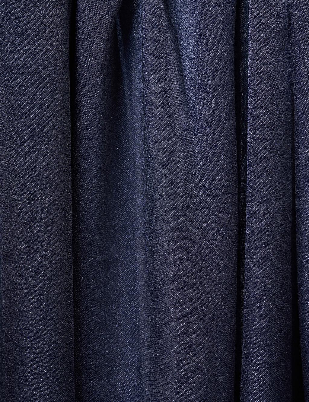 Glitter Satin Scarf Navy