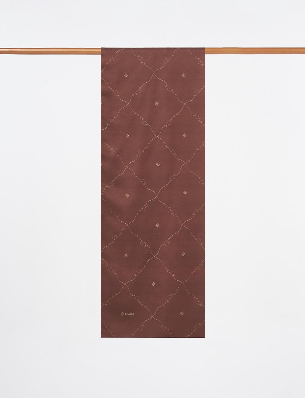 Signature Figurine Monogram Shawl Dark Brown